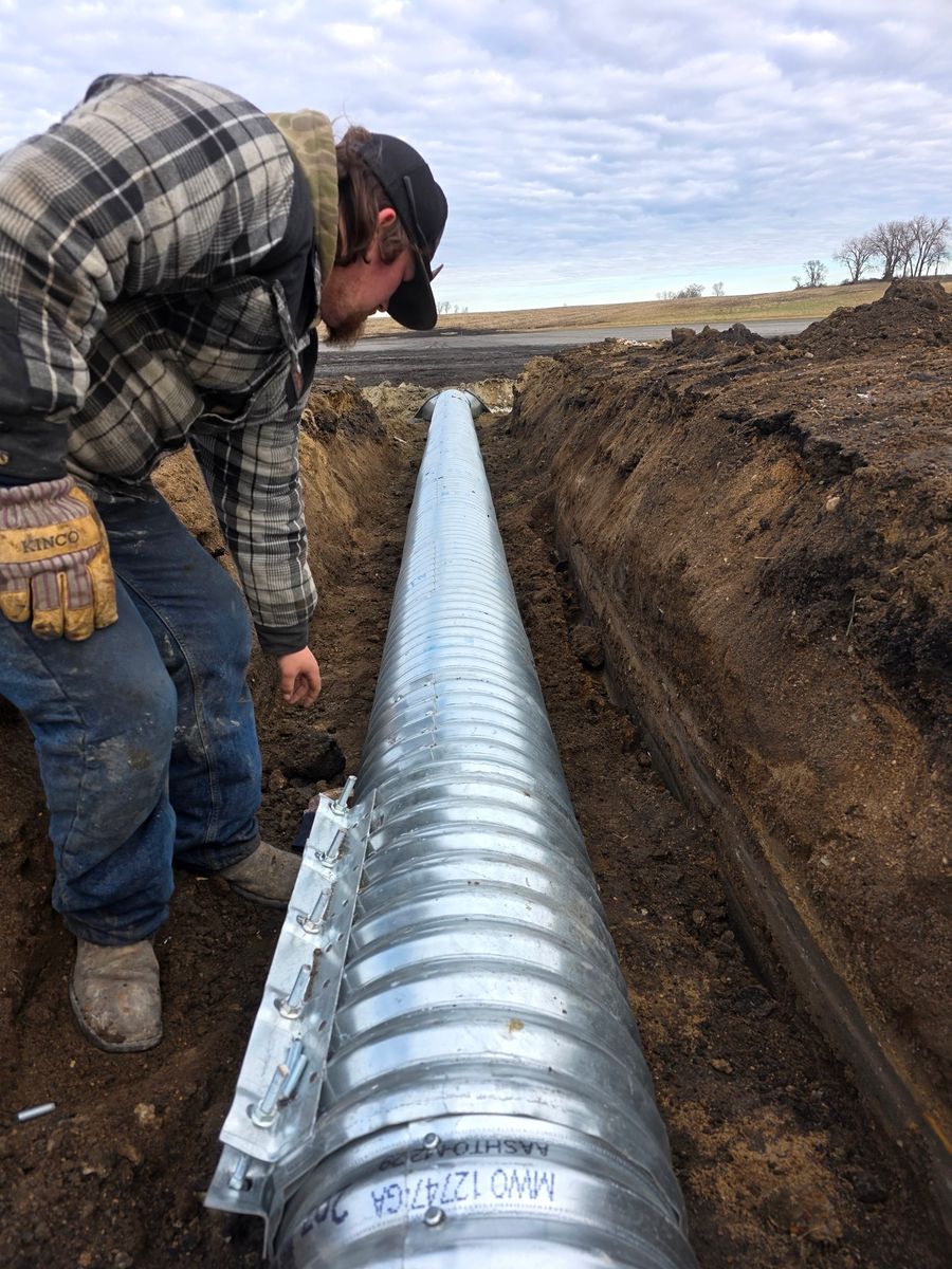 Site Grading for Middle Fork Xcavating in Atwater, MN