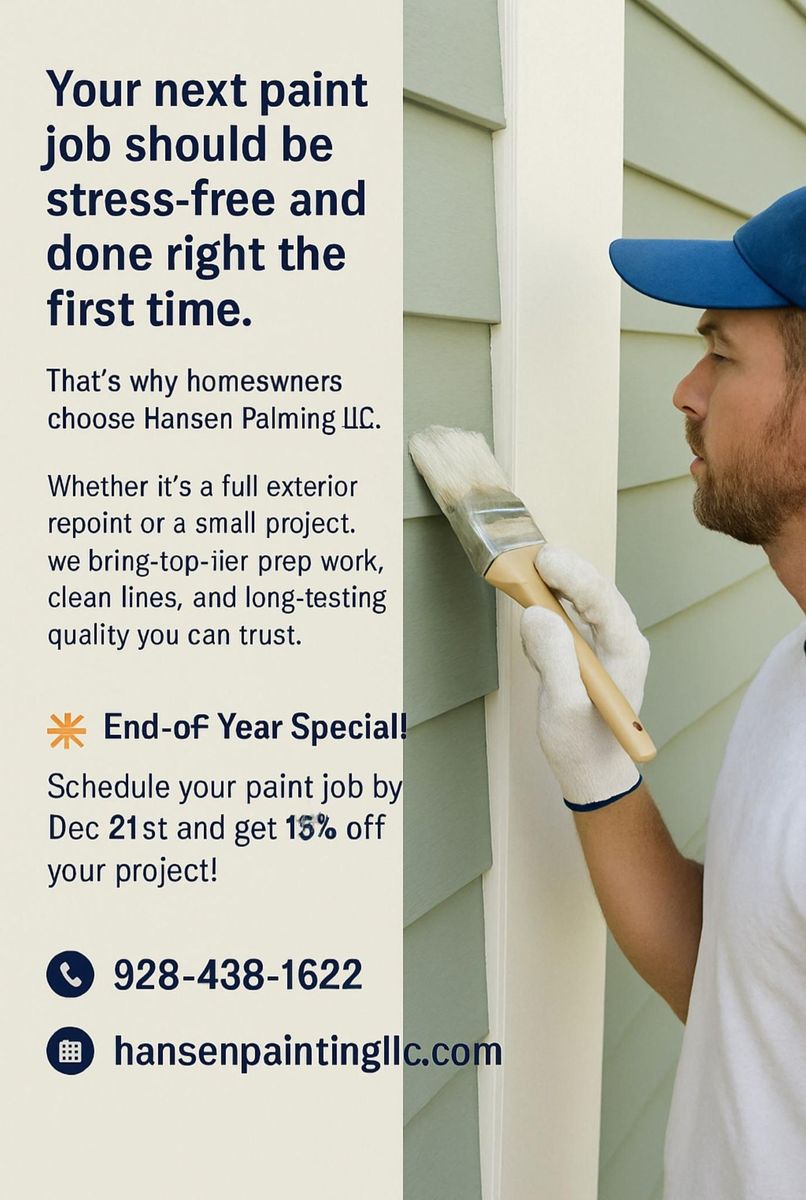 Custom Painting Services for Hansen Painting in Fort Mohave, AZ