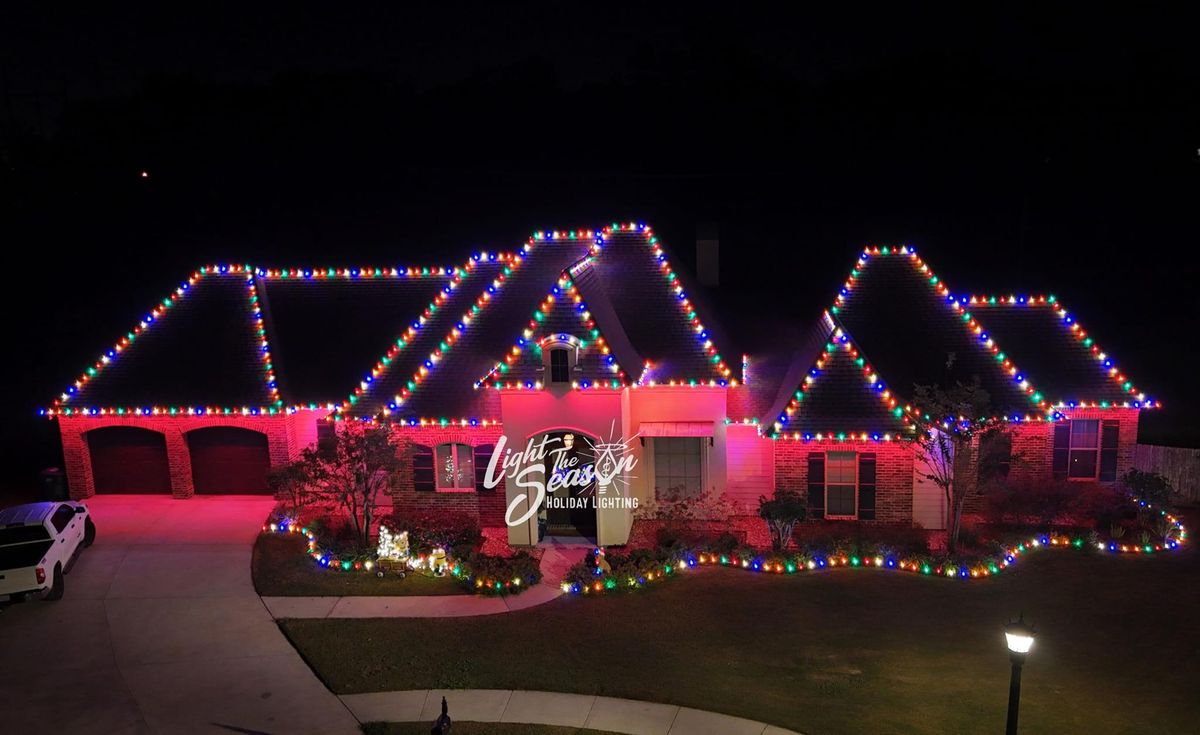 Christmas light takedown for Light The Season in Lafayette Parish,  LA