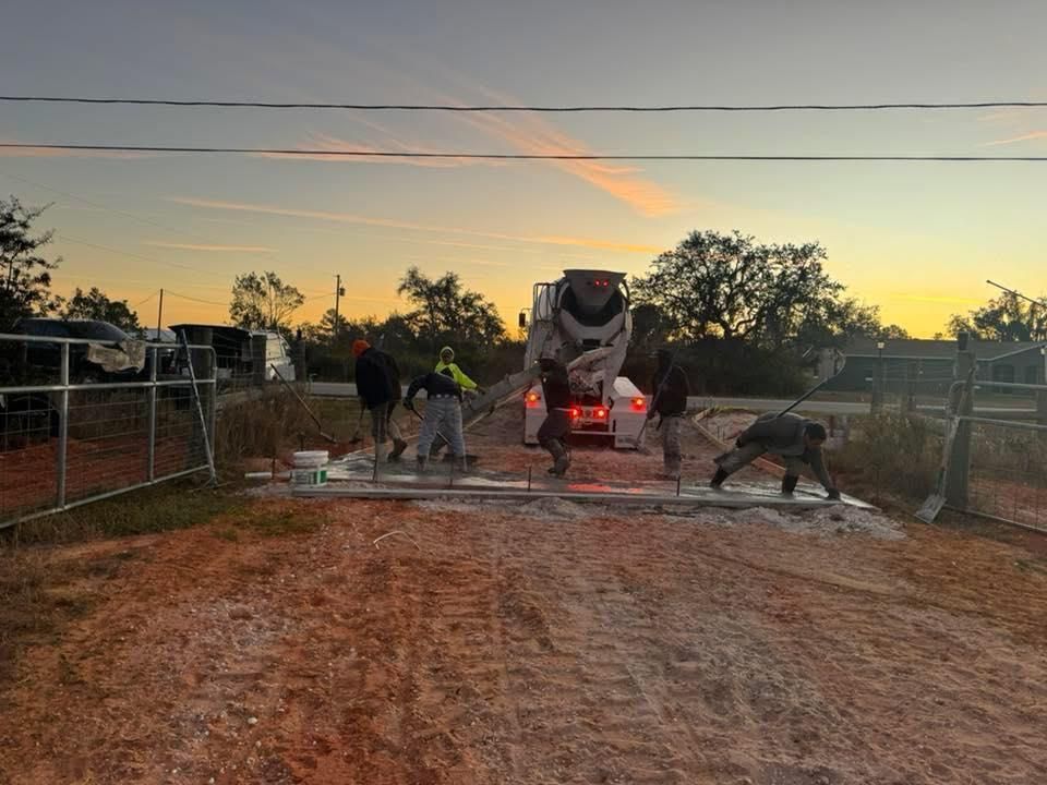 Site Preparation for All Phases Decorative Concrete in Sebring, FL