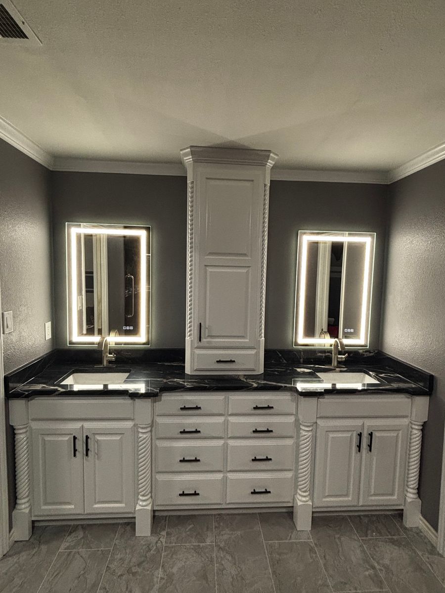 Custom Cabinets for Hill's Carpet & Remodeling in Odessa, TX