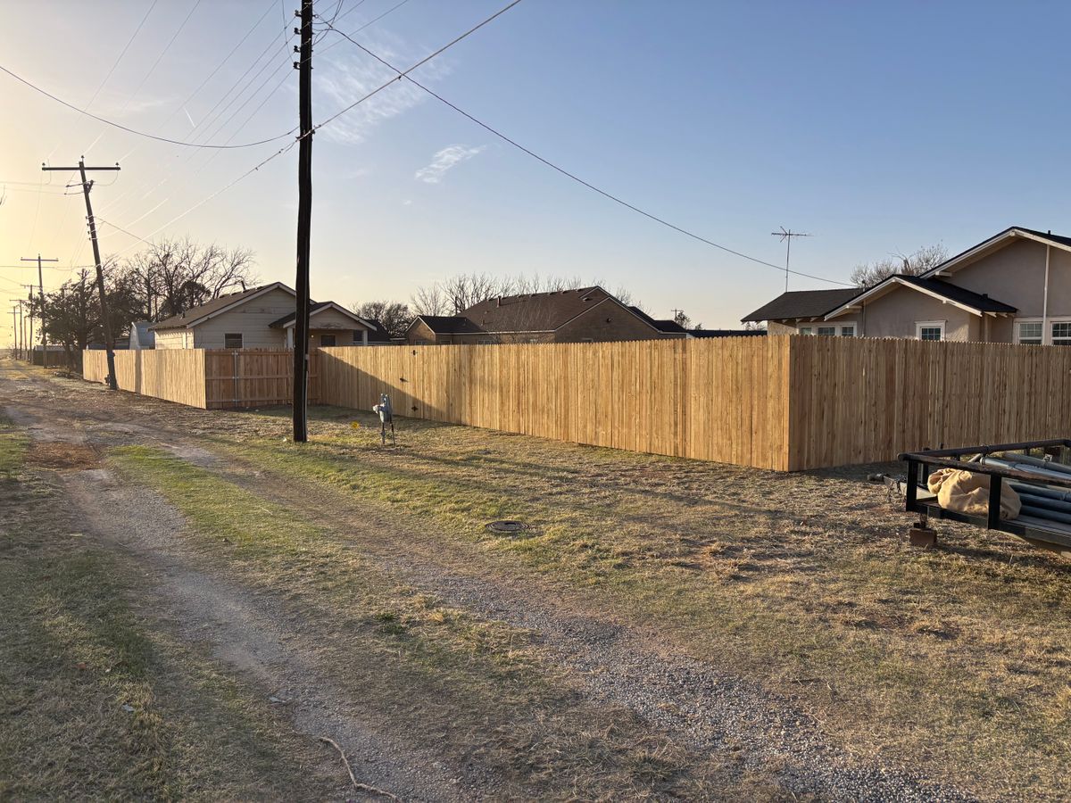 Fence Installation for Straight Edge Siding, Fencing & Decks in Pampa, TX