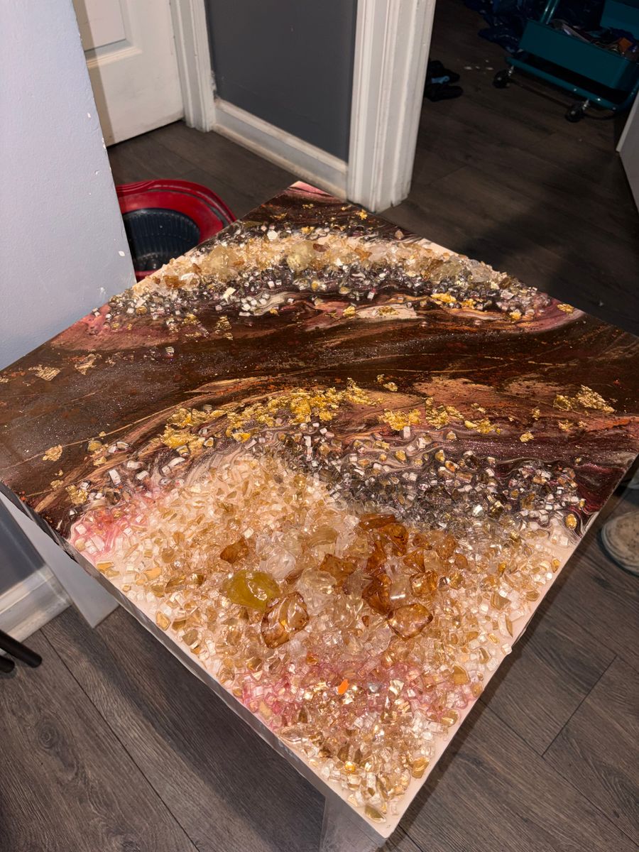 Custom Epoxy Art for Lone Wolf Coatings in Philadelphia, PA