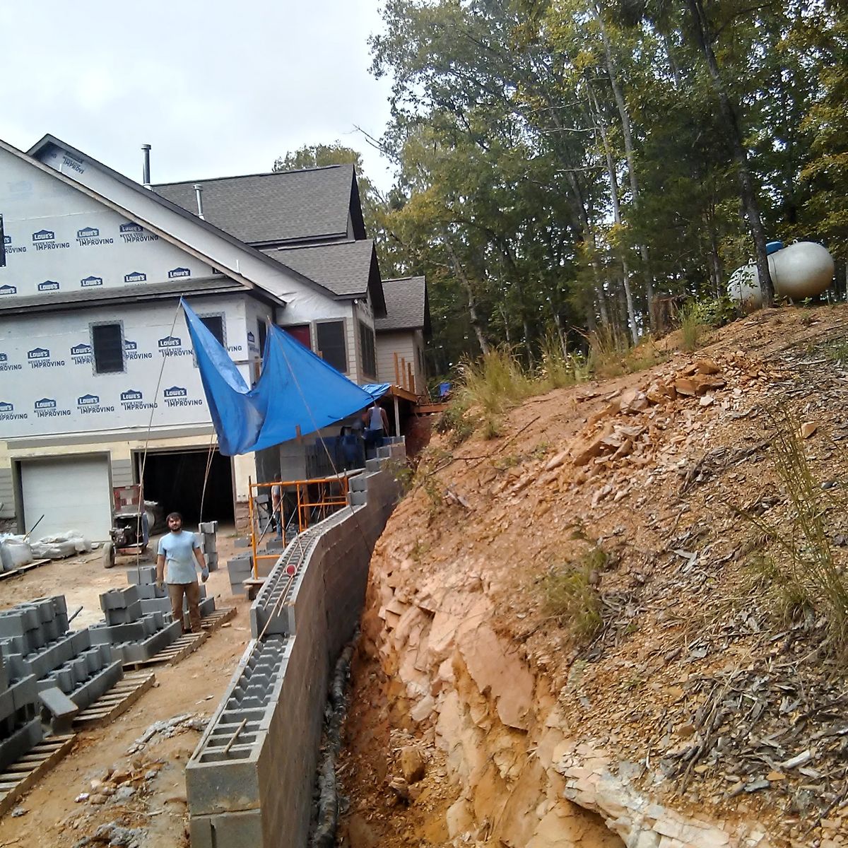 Stone Wall Installation for Quality Stucco & Stone in Morristown, TN