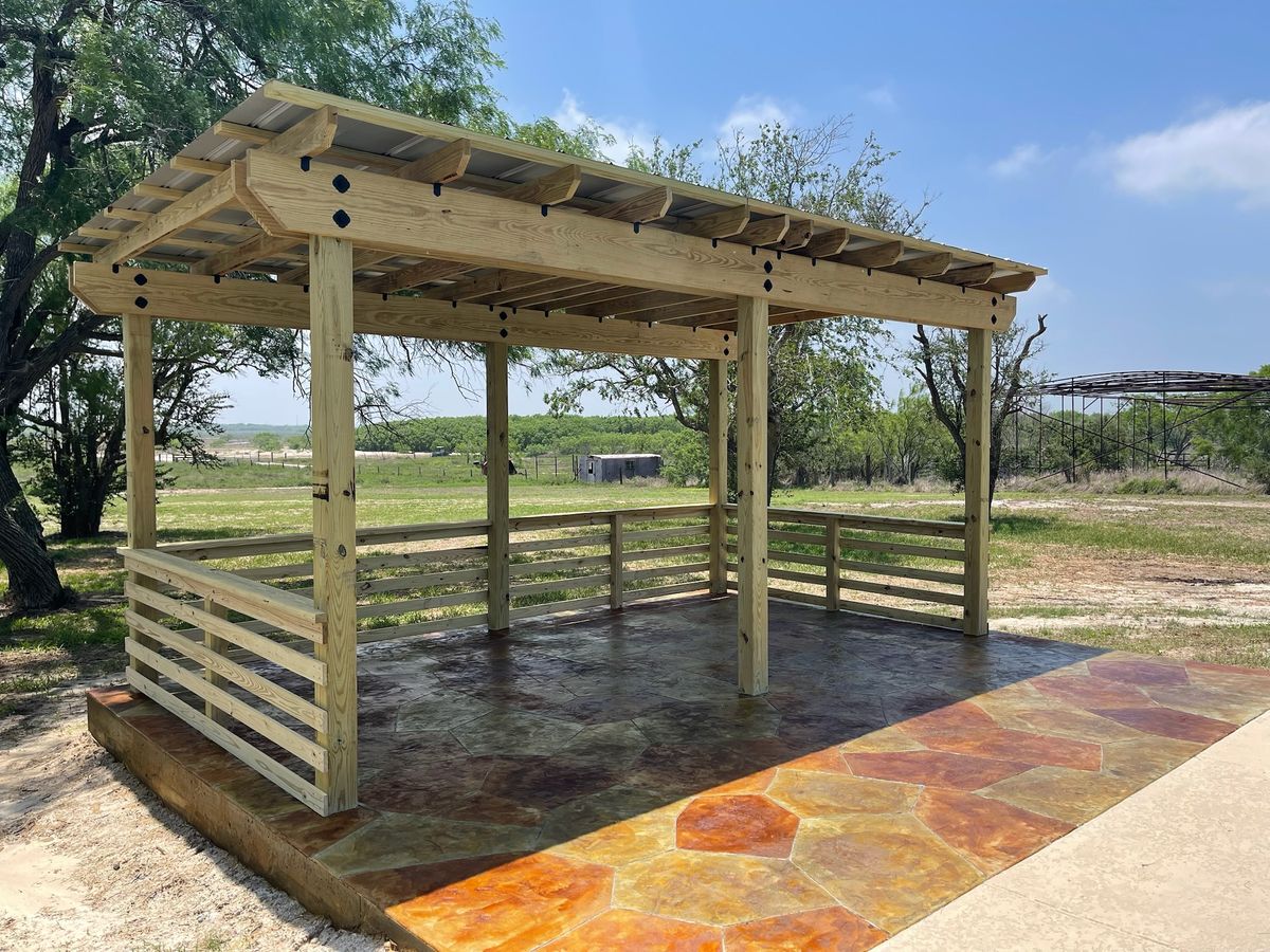 Custom Pergolas for Keen Decorative Concrete in Corpus Christi, TX
