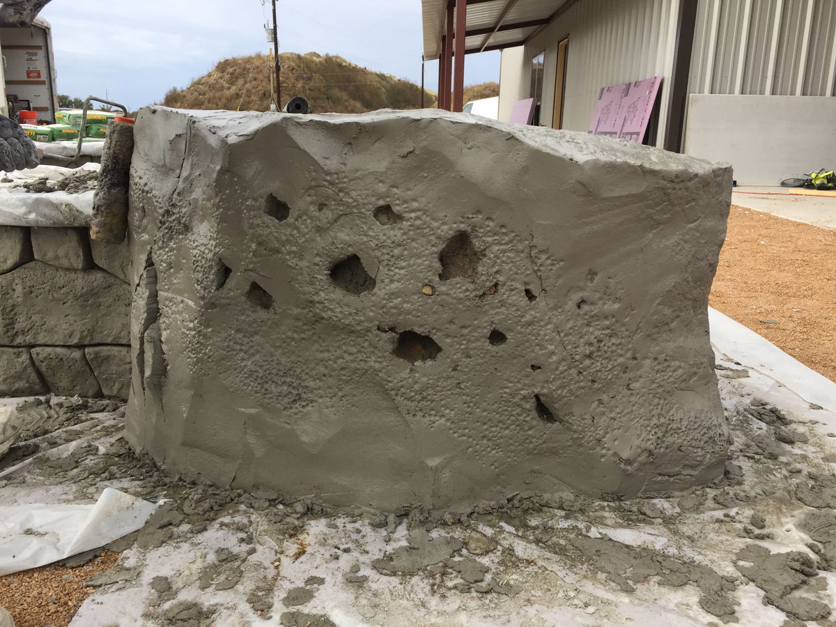 Custom Carved Concrete for Texas Curb N Borders in Houston, TX