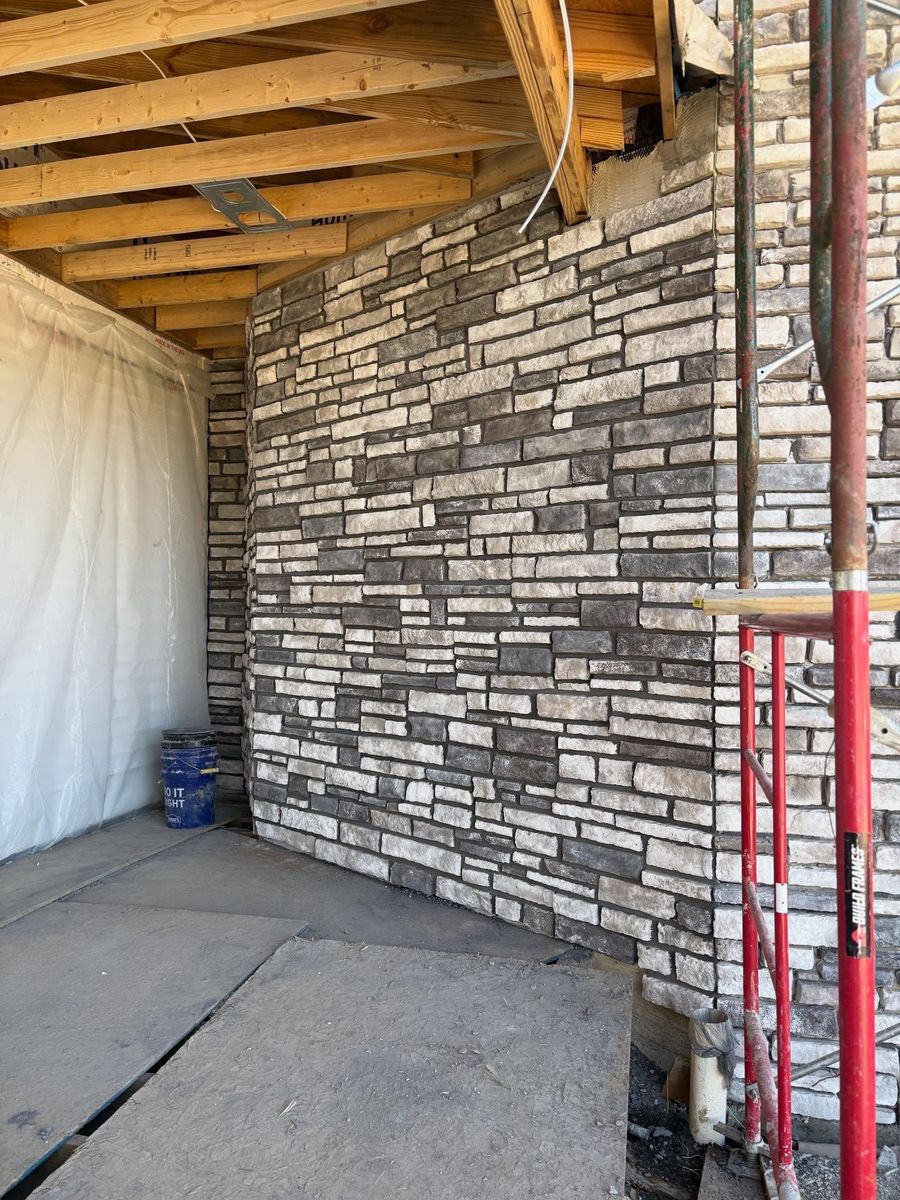 Stone and Block Veneers for RS Masonry LLC in Akron, Ohio