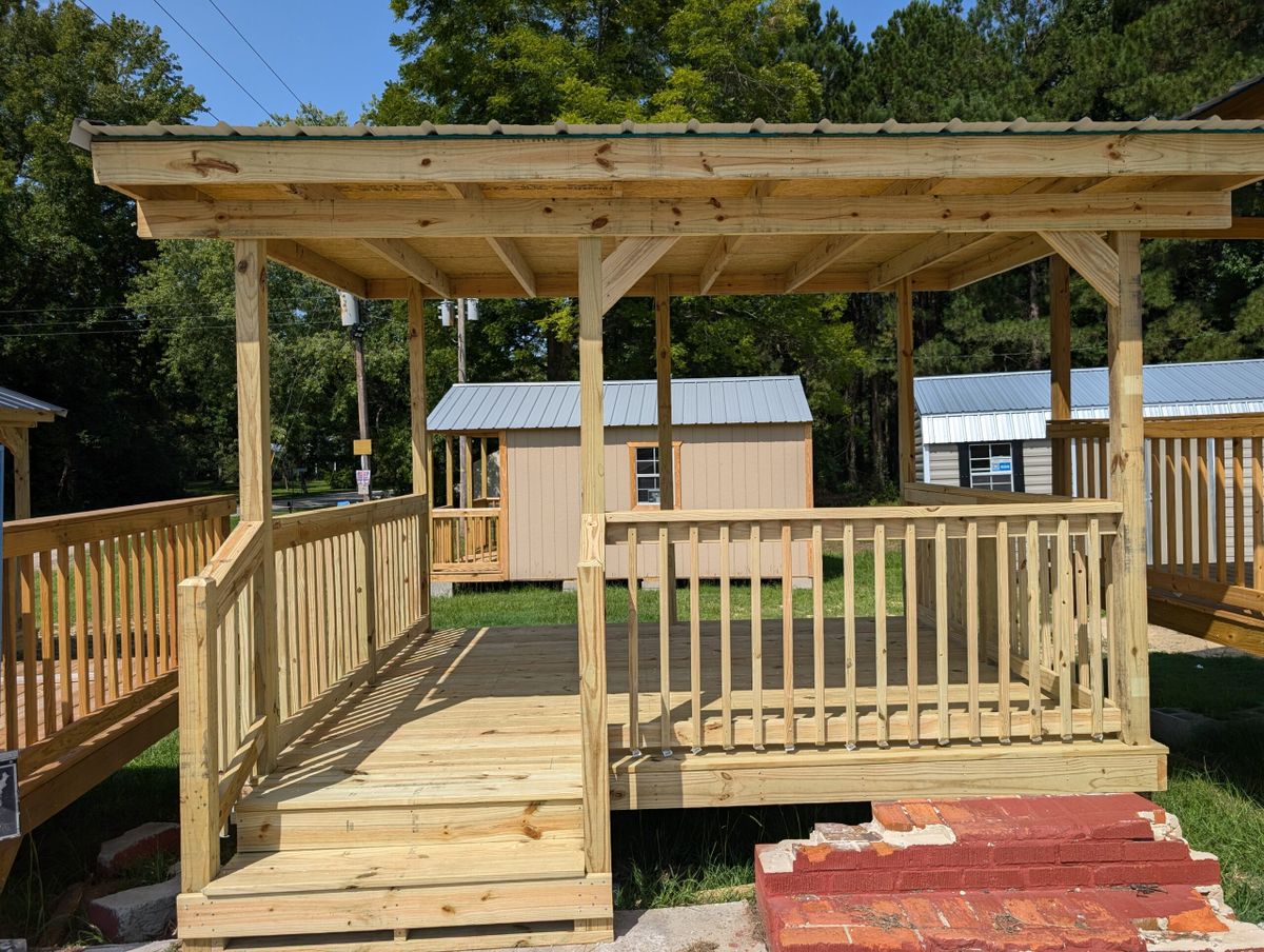 Decks and Porch Roofs for Kenneth Fuller in Cleveland, MN