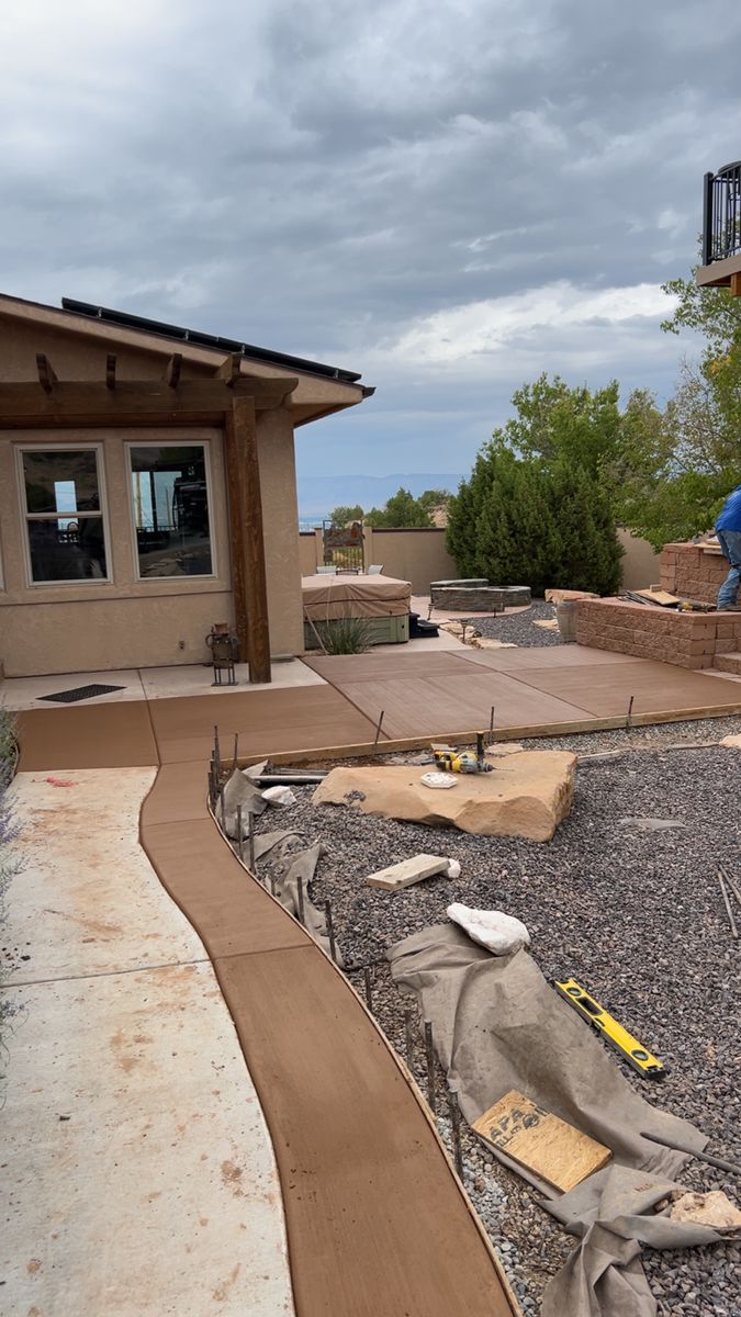 Concrete Installation for GB Concrete & Landscapes in Grand Junction, CO