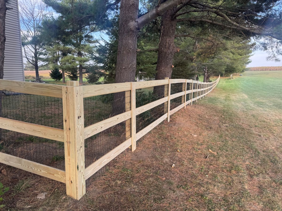 Fence Installation & Repairs for Risner Construction in De Motte, IN