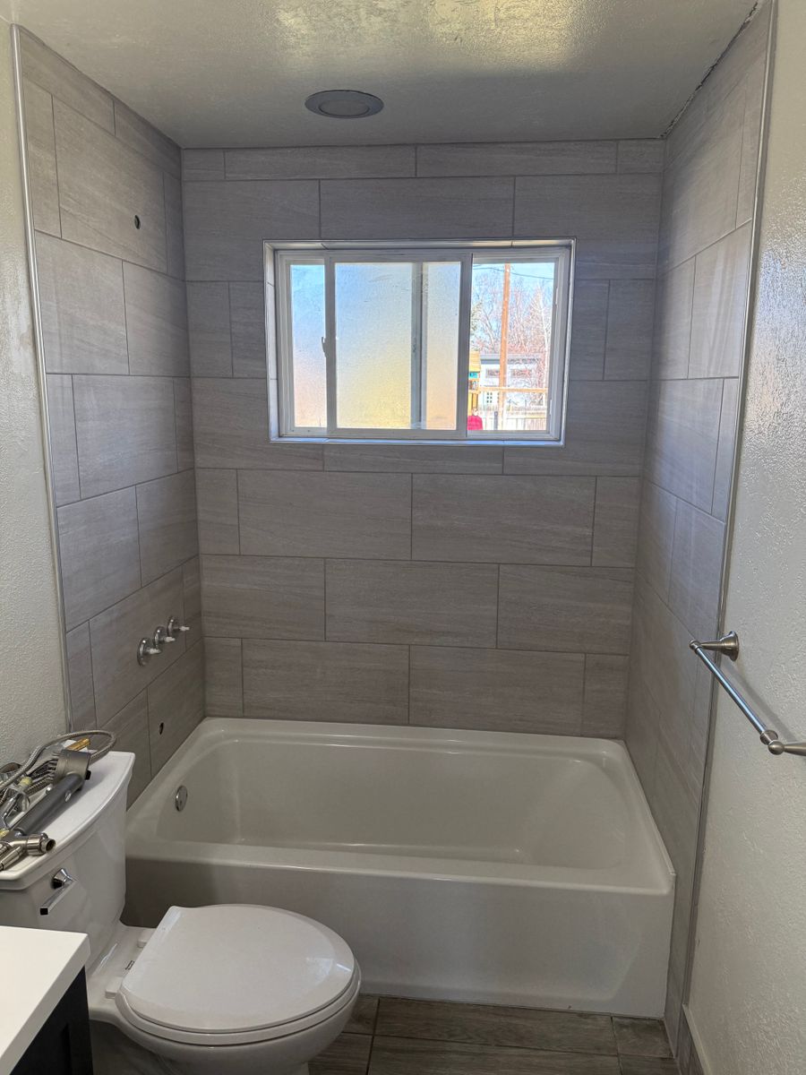 Bathroom remodel for Flawless Tile Company in Boise, ID
