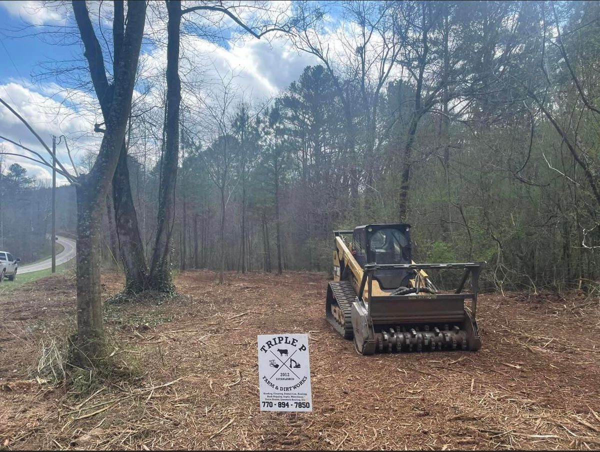 Mulching for Triple P Excavation in Atlanta, GA