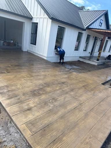 Stamped Concrete Installation for All Phases Decorative Concrete in Sebring, FL