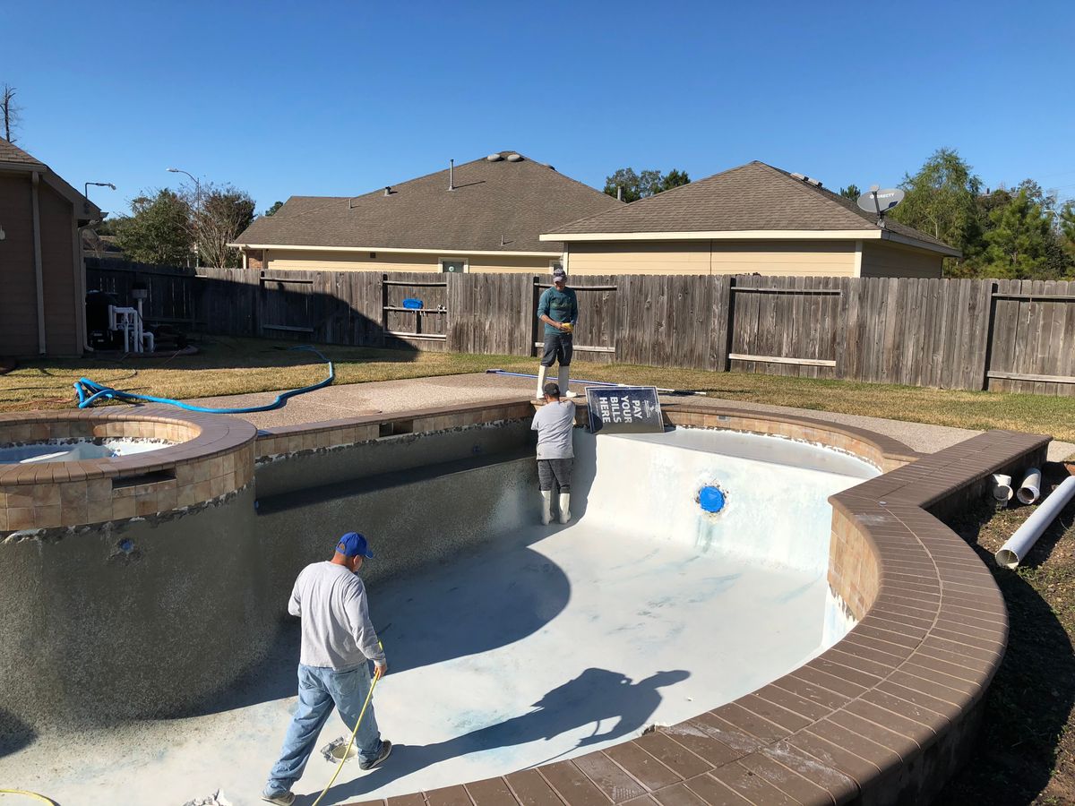 Pool Remodels for Texas Curb N Borders in Houston, TX