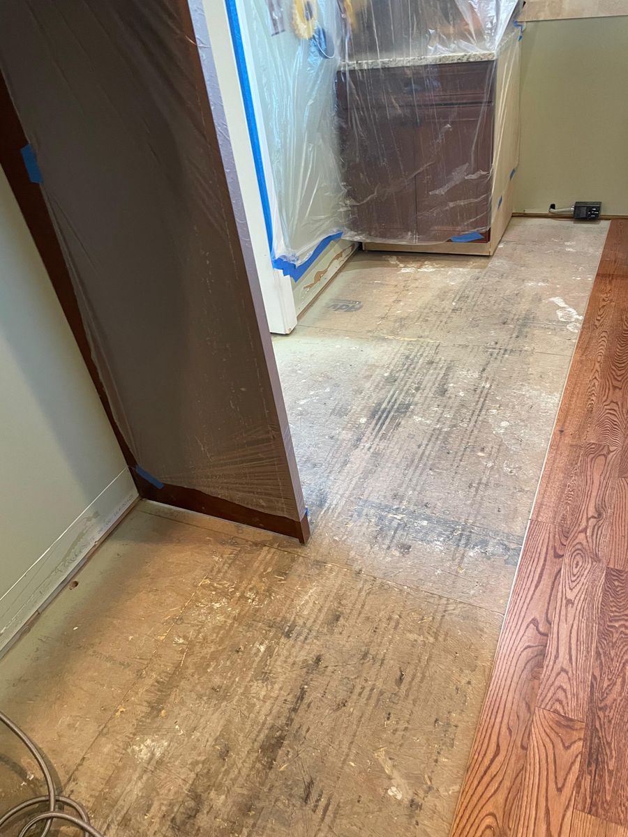 Wood Floor Refinishing for C4 TrueVision Renovations in Asheville, NC