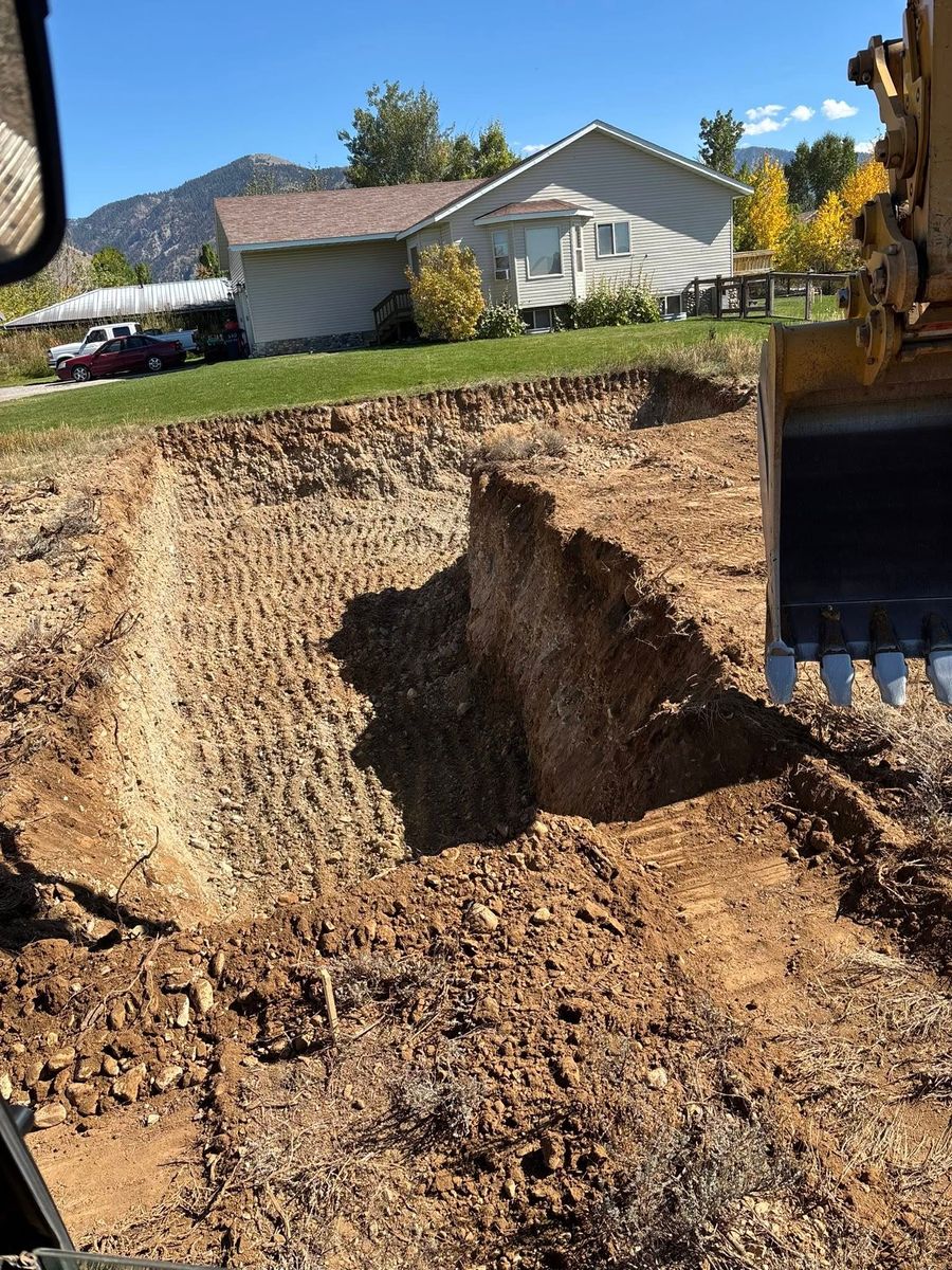 Foundation Digging for Kilroy Construction in Afton, WY