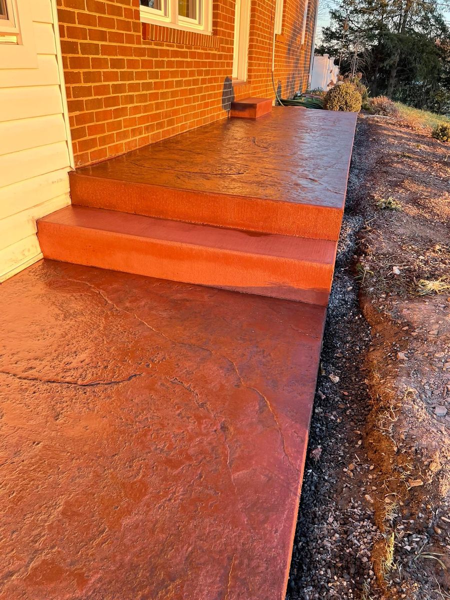 Stair Design & Installation for Top Finish Concrete LLC in Harrisonburg, VA