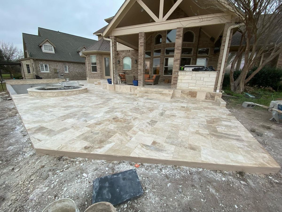 Custom Pool Construction for J & P Construction in Houston, TX