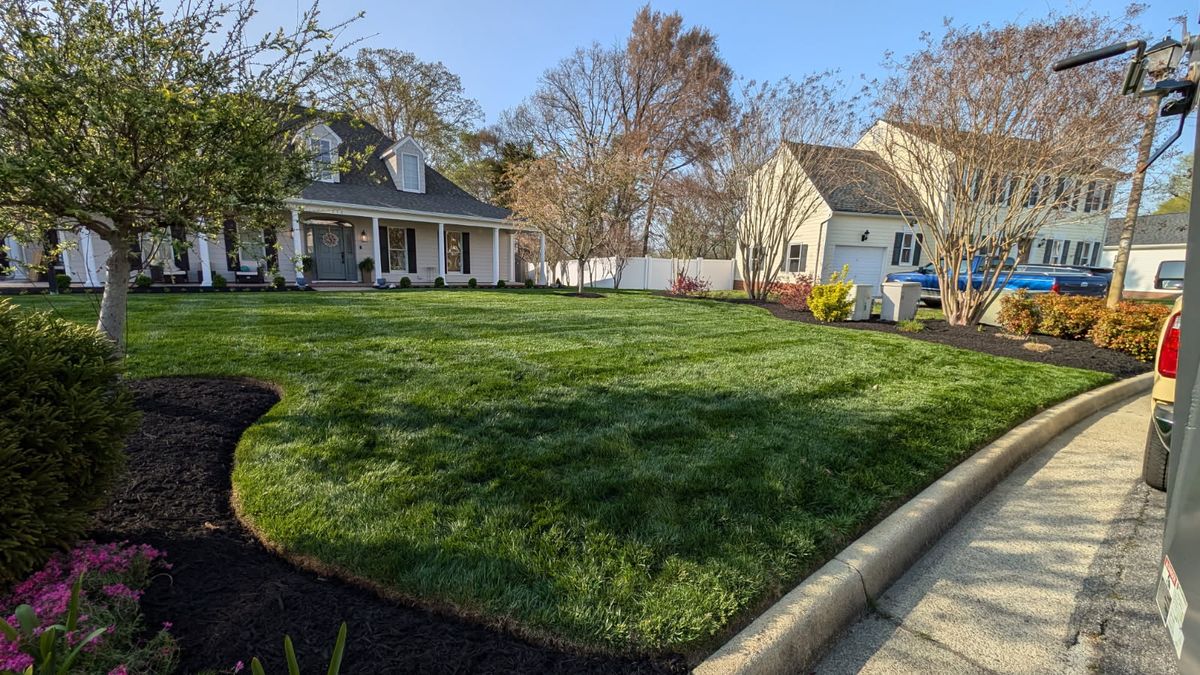 Mulch Installation for E-Z Care Lawn Service in Prince George, VA