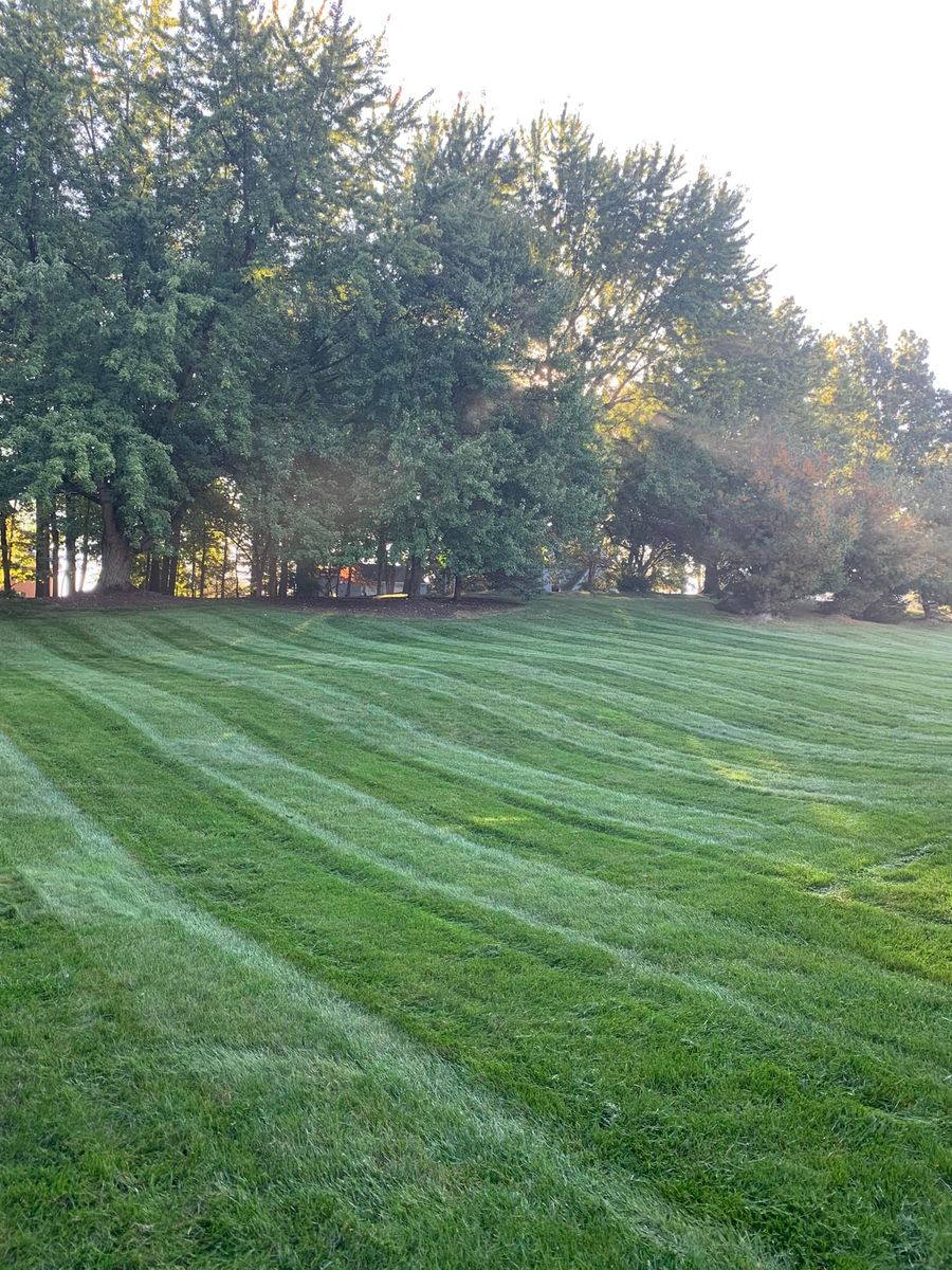 Mowing for Trueman Landscaping in Wexford, PA