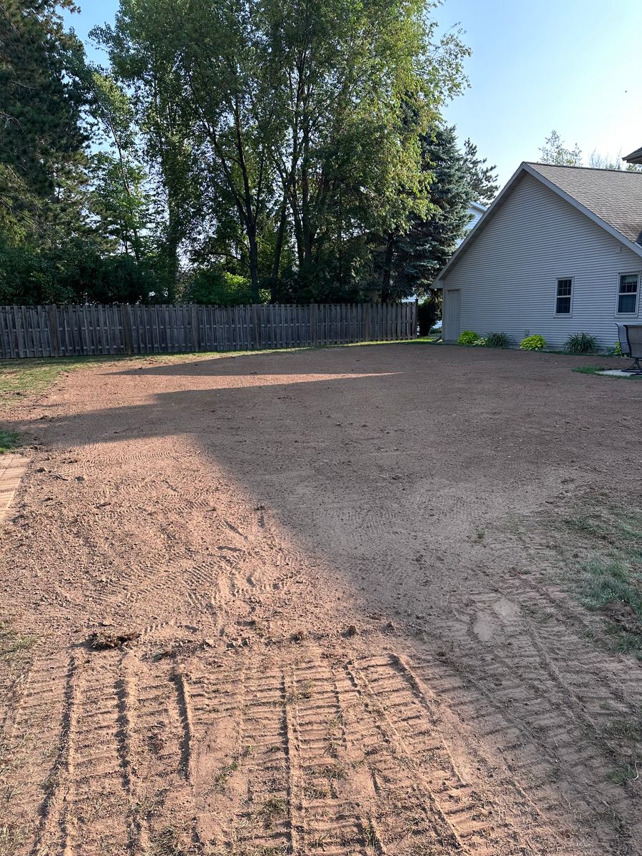 Land Grading for B & M Land Management in Green Bay, WI
