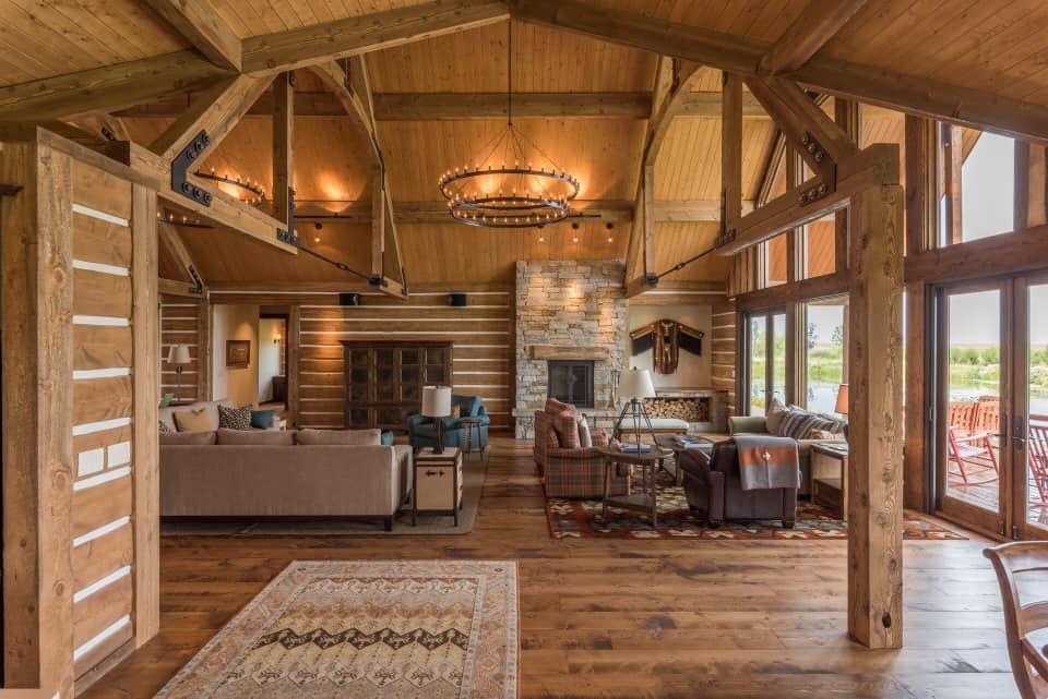 Staining for True Blue Logworks LLC in Corvallis, MT