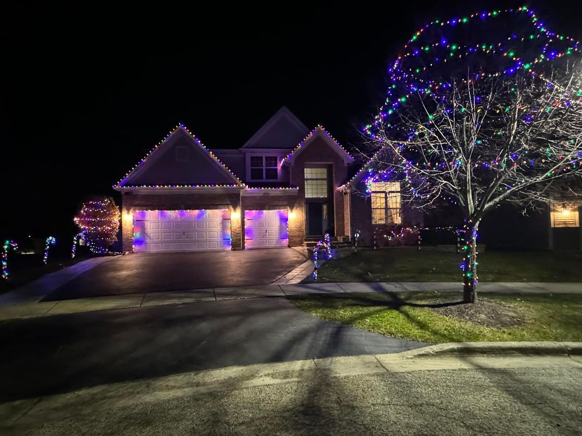 Holiday Lighting Installation for Premier Partners, LLC. in Lake County, IL