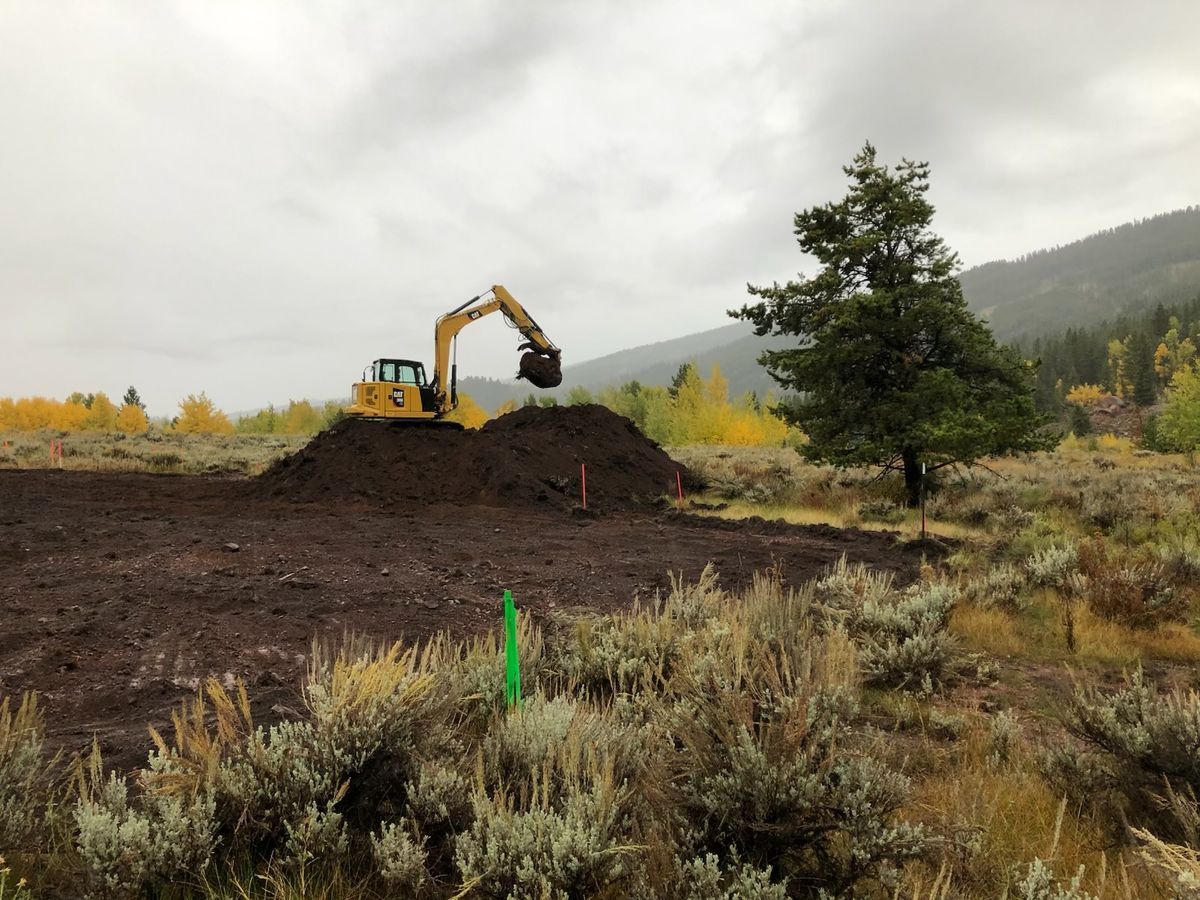Site Grading for Hansen Earth Works in Jackson, WY