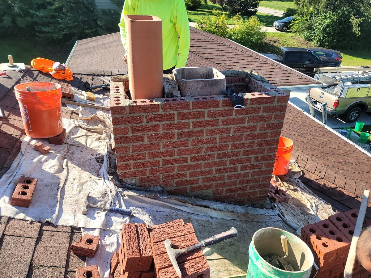 Masonry restore for JM Restoration LLC. in South Milwaukee, WI