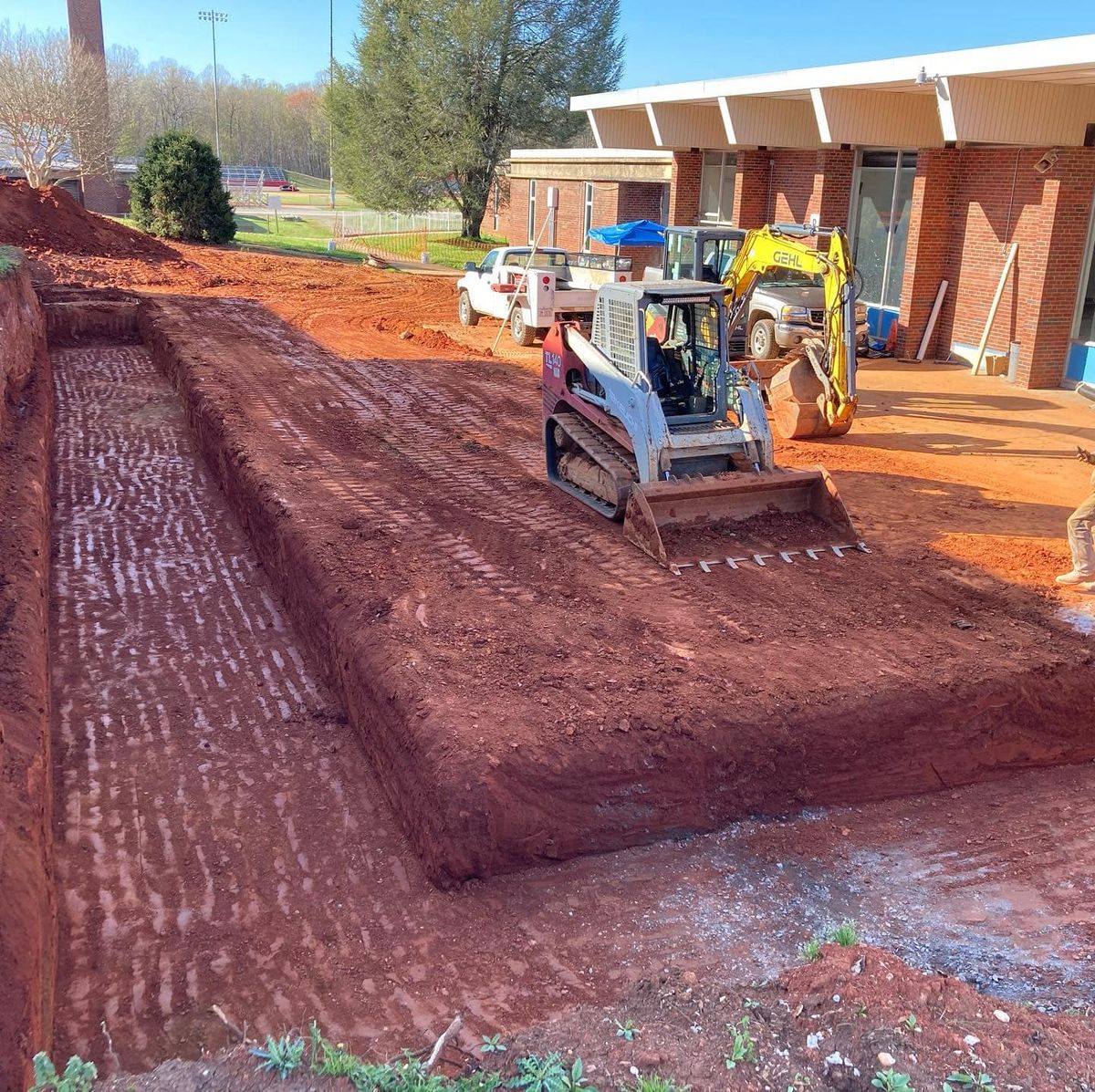 Trench Digging for Williams Excavating in Statesville, NC