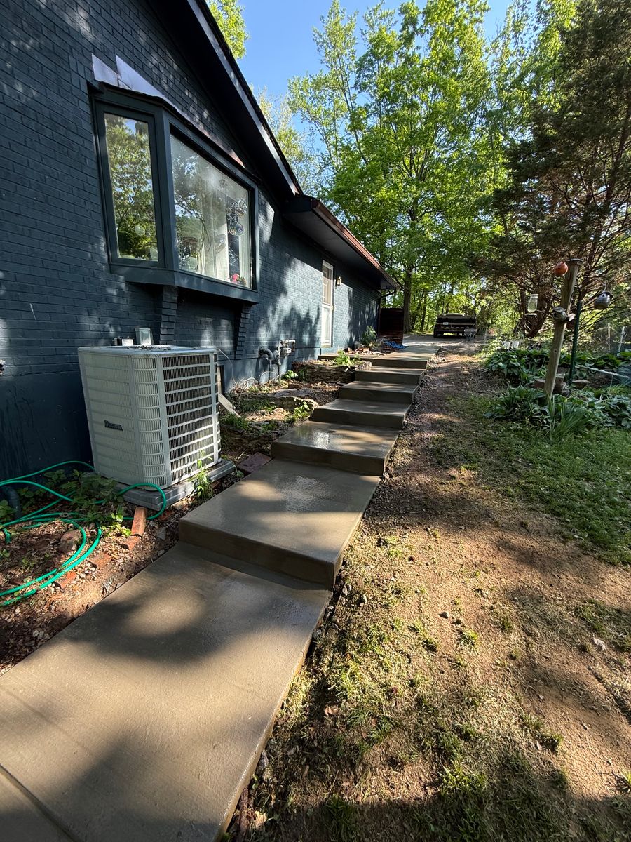 Stair Design & Installation for Buckel Concrete in New Albany, IN