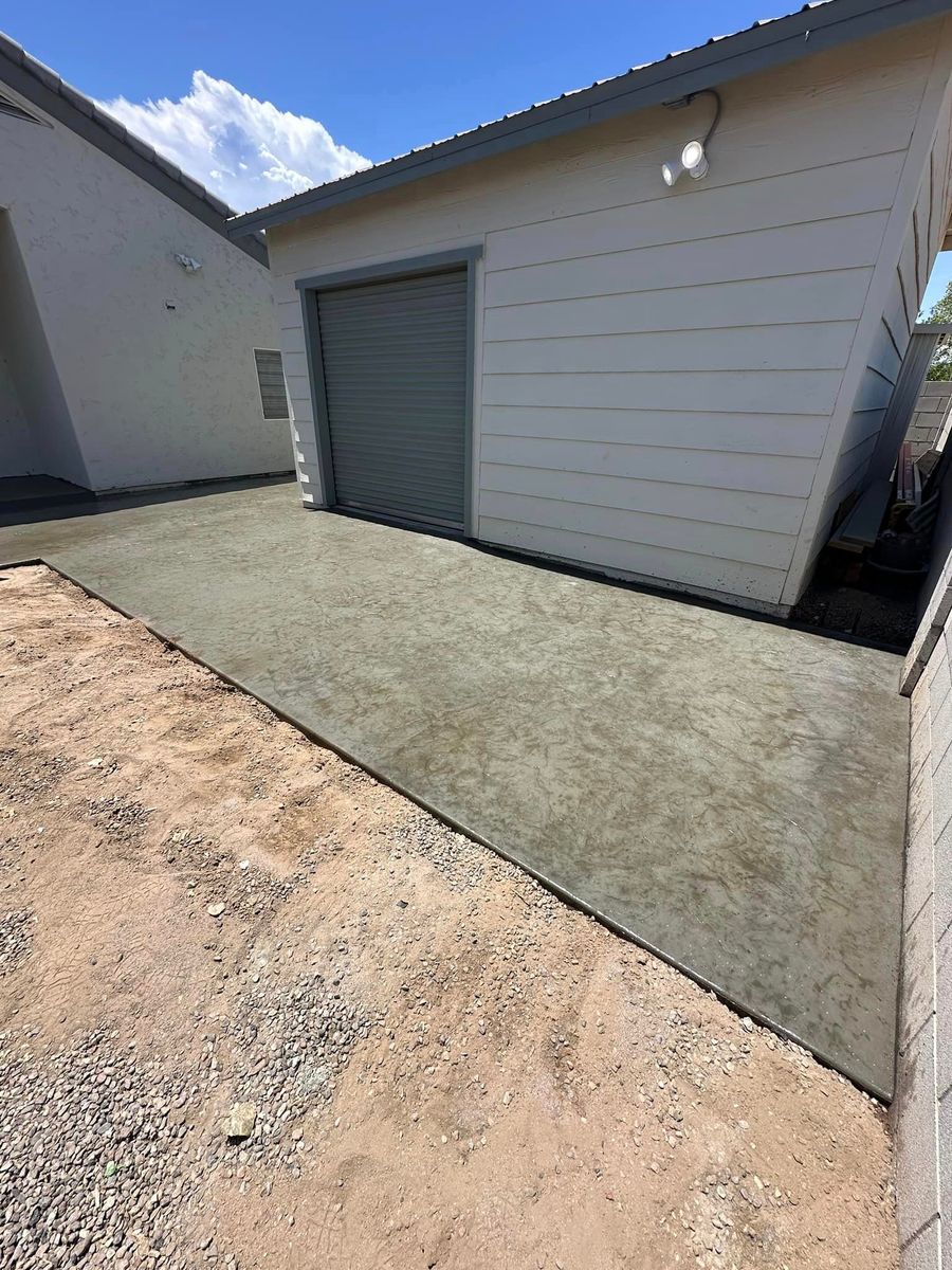 Stamped Concrete Installation for American Concrete Placement in Camp Verde, AZ