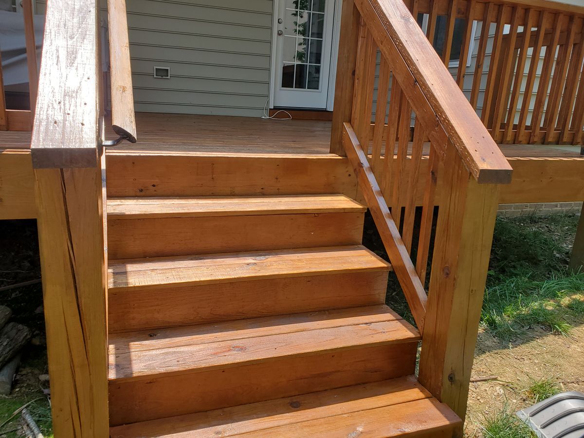 Deck staining. for Lakeside Landscaping  in Gordonsville, VA