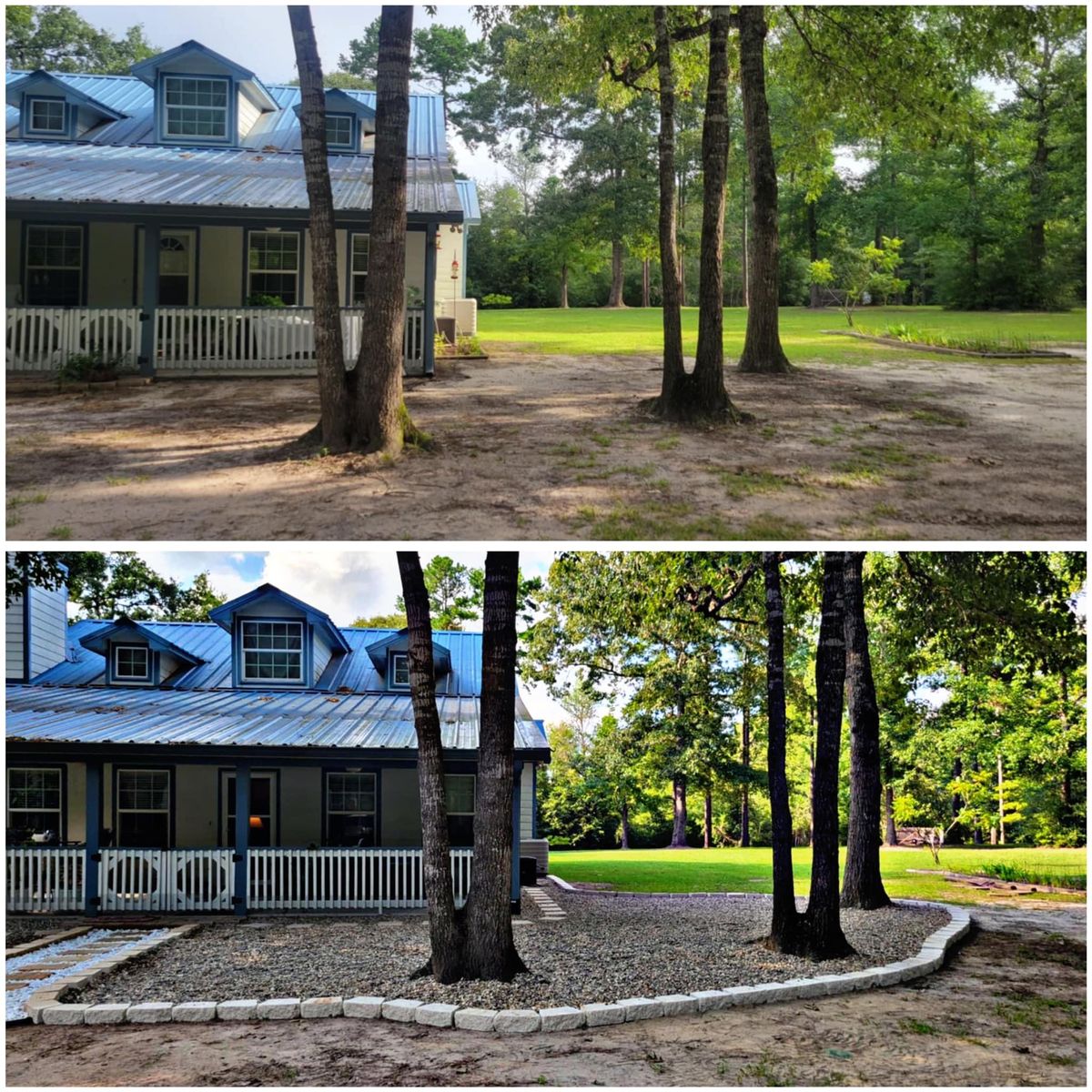 Rock Beds for JT’s Landscaping in Tyler County, TX