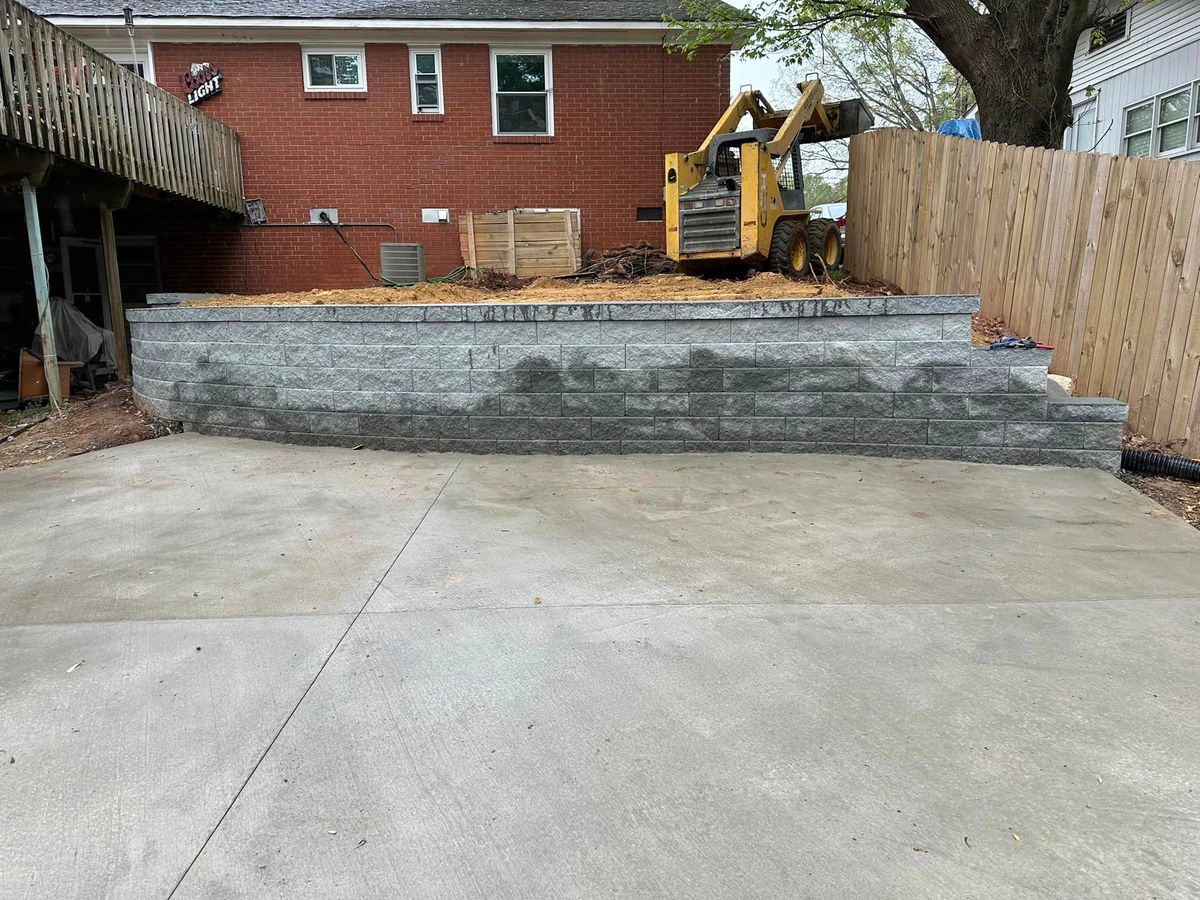 Retaining Walls for Solid Rock Contracting LLC in Rock Hill, South Carolina