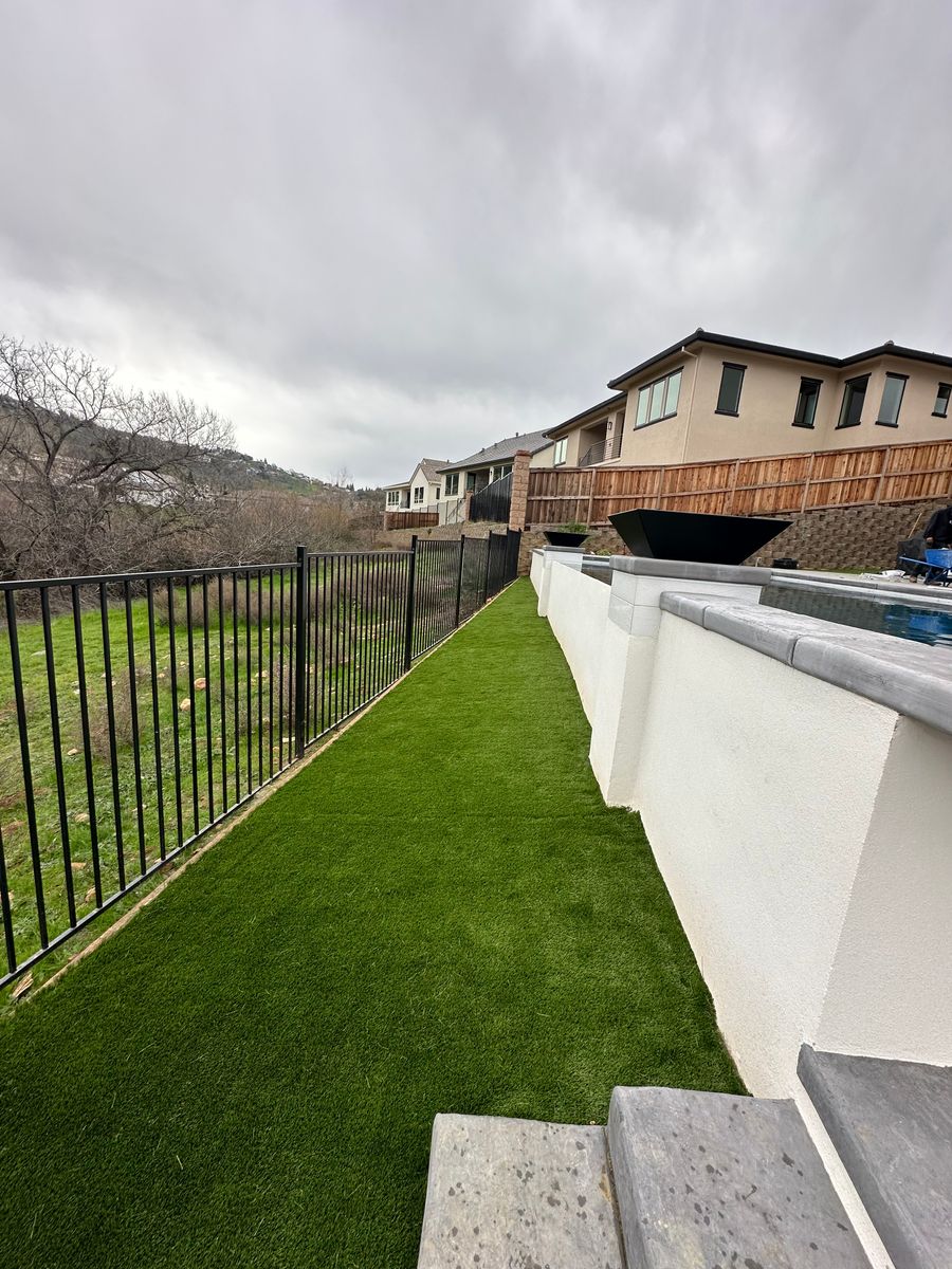 Artificial turf installation for Diamond Landscape & Hardscape in Diamond Springs, CA