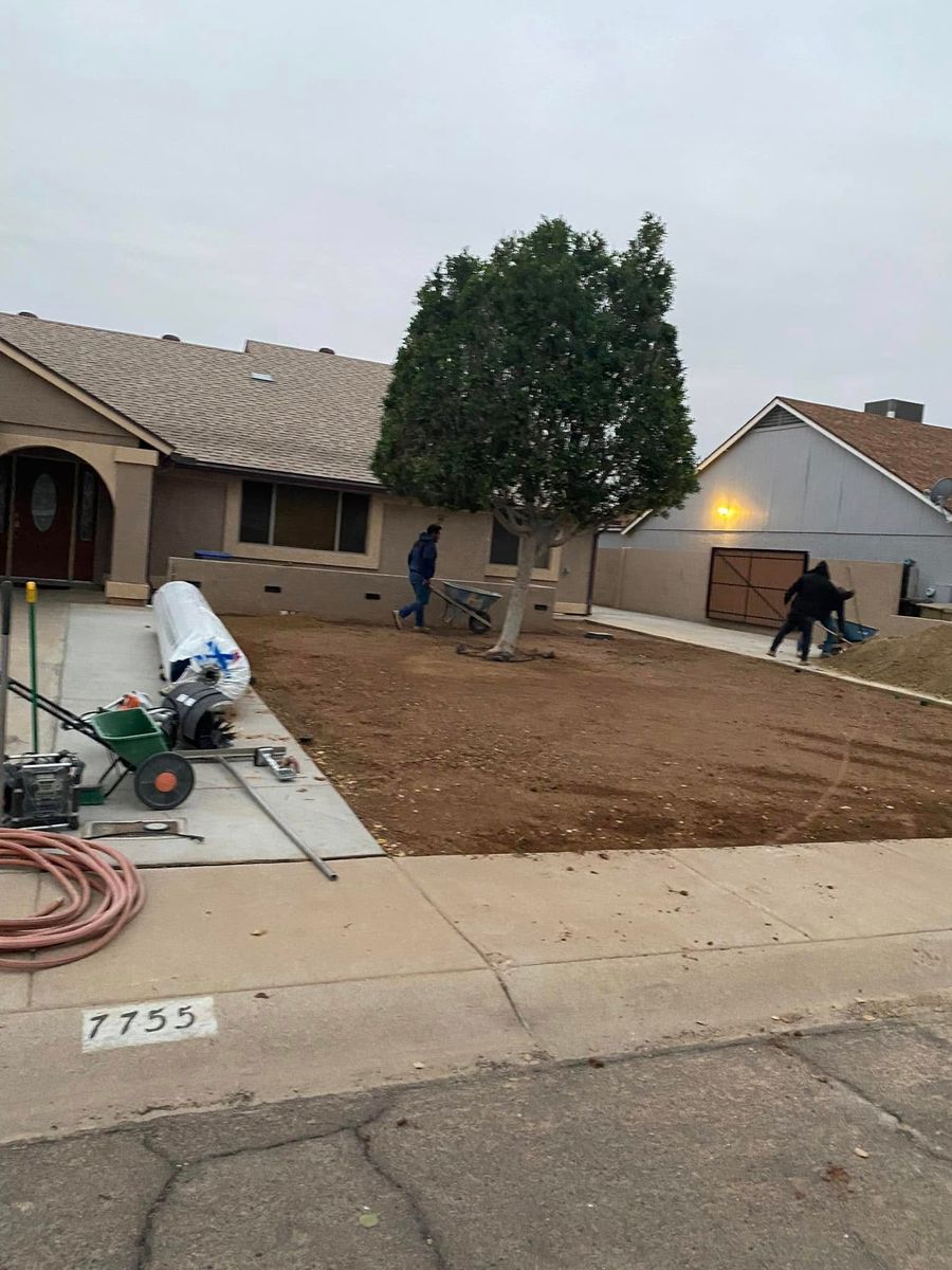 Rock Spreading for Kanelo's Hardscape and Landscape Services in Buckeye, AZ