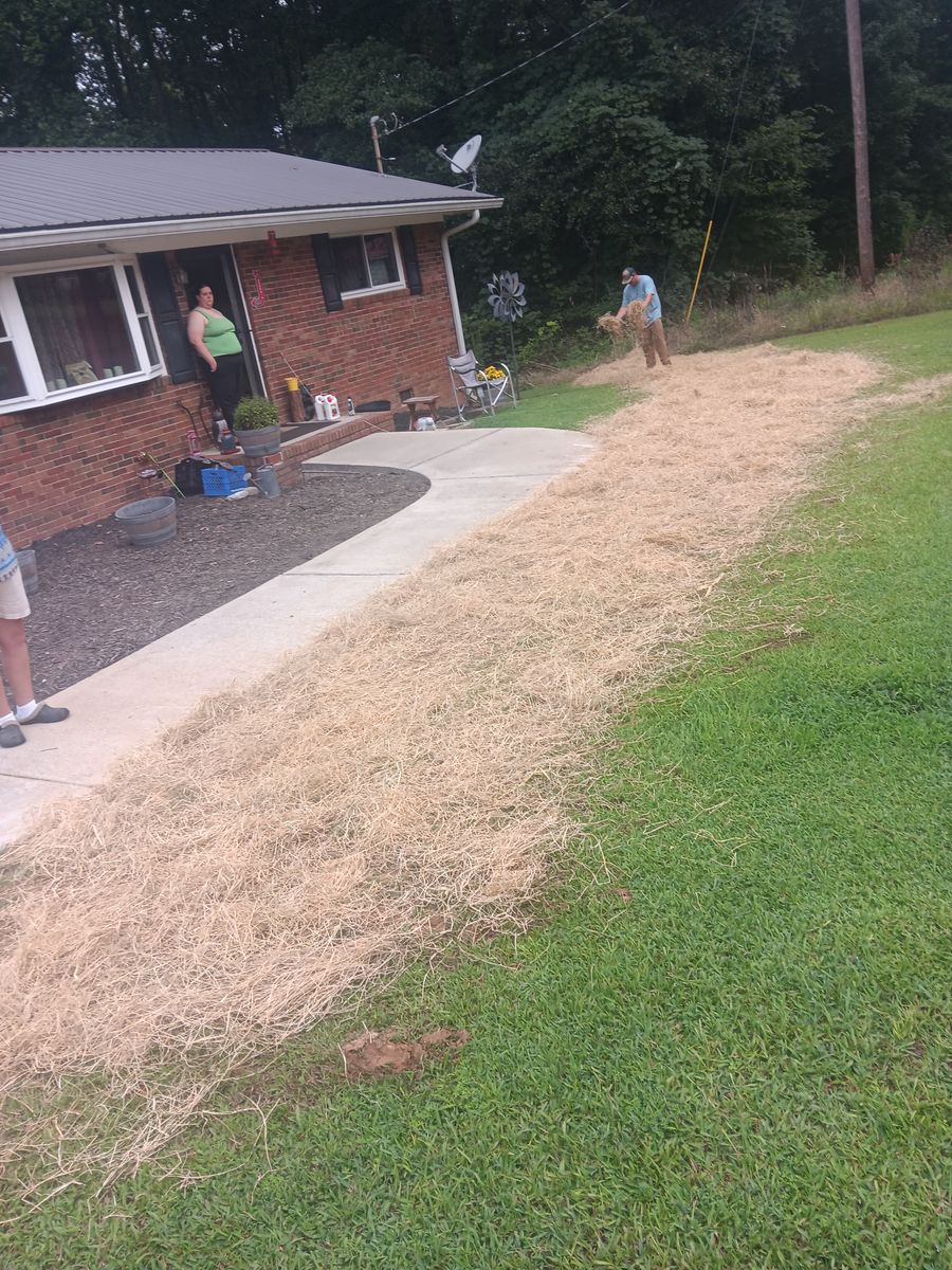 Dirt work and French drains for Forrest Plumbing and Septic Service LLC in Summerville, GA