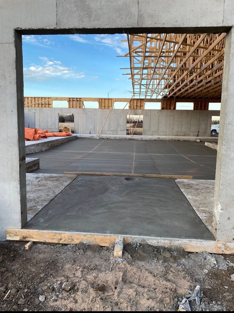 Stamped Concrete Installation for Campos & Sons Concrete in Wichita, KS