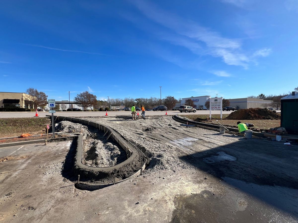 Concrete for Rushing Contracting Group, Inc. in Charlotte, North Carolina