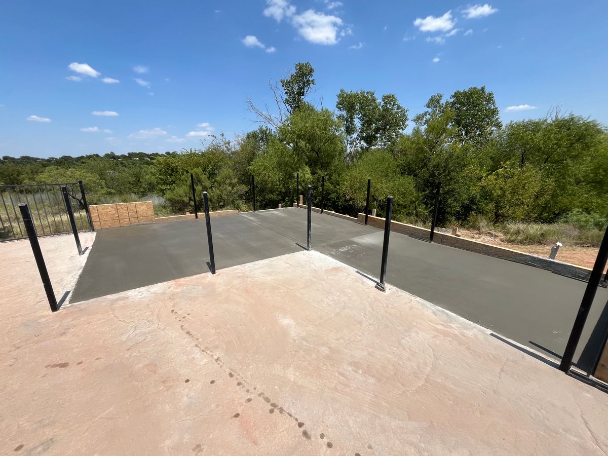 Concrete Patios for Rock of Ages Concrete LLC in Denton, TX