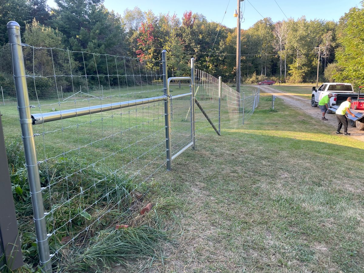 Fence Installation for TMF Services in Lapeer County, MI