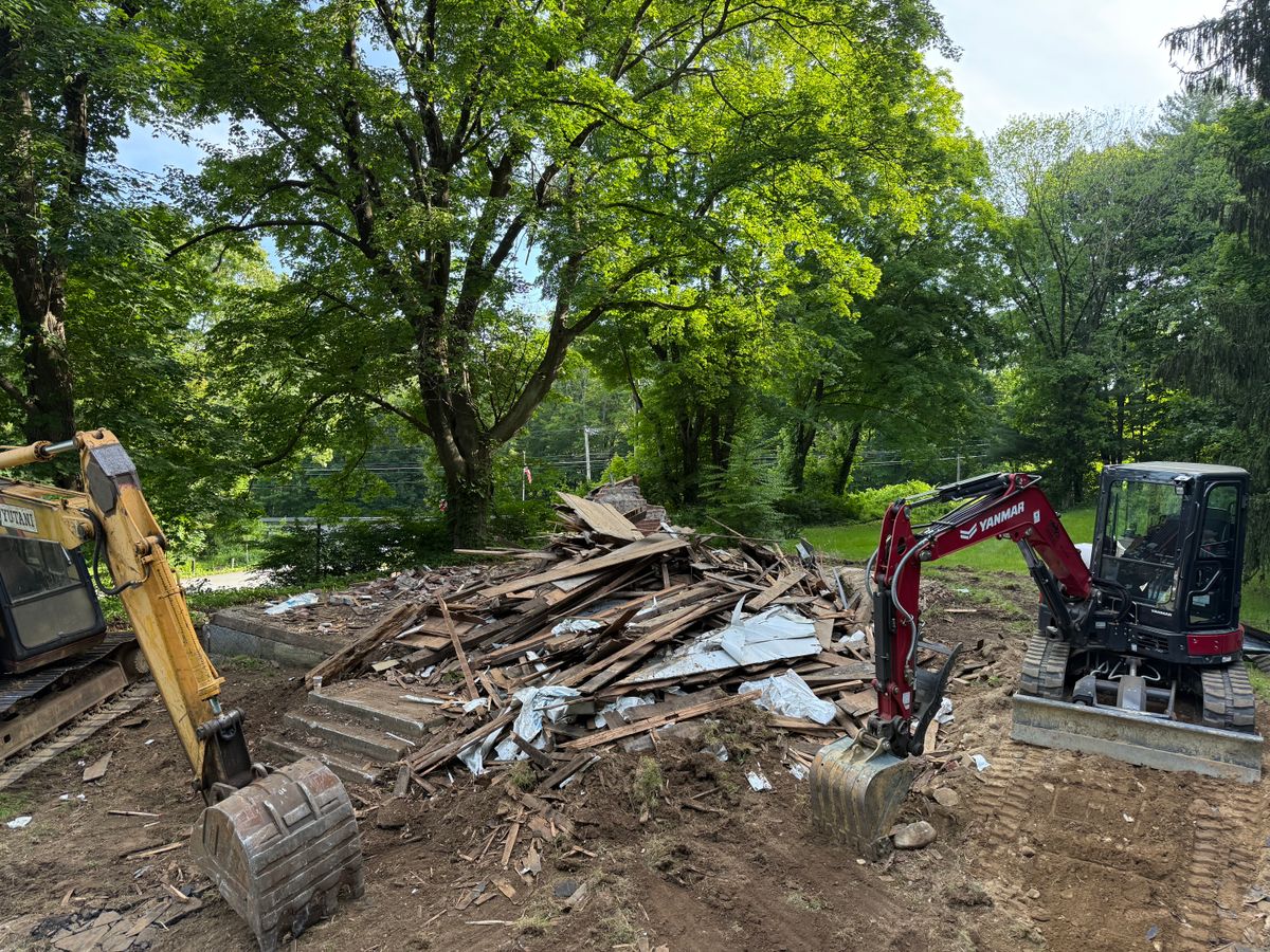 Demolition for Triple C’s Excavation in Ashford, CT