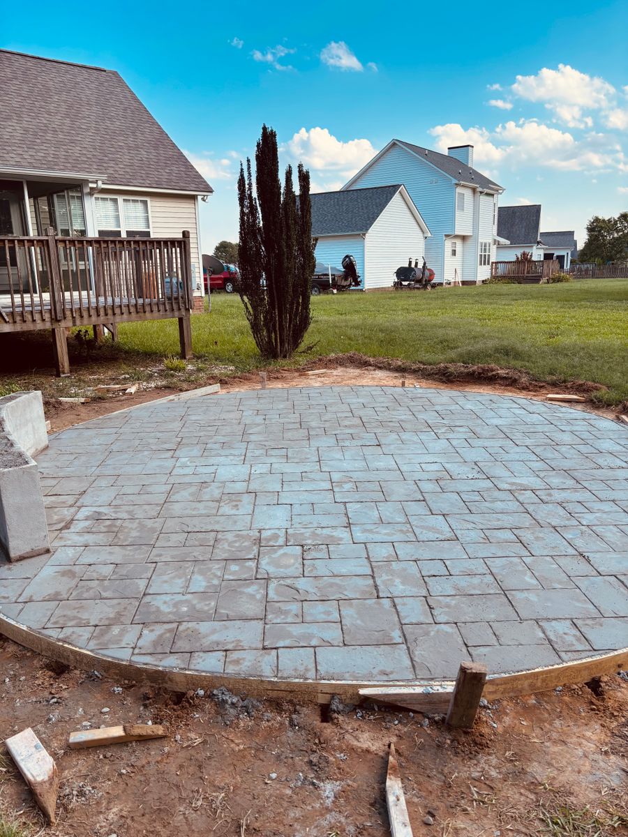 Patio Design & Installation for Adams Reconstruction in Clayton, NC