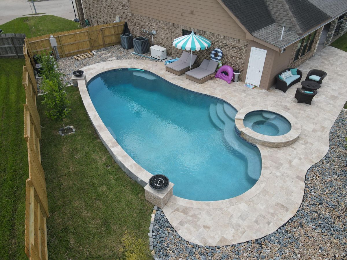 Pool Construction for Nailed It Construction and Developers in Richmond, TX