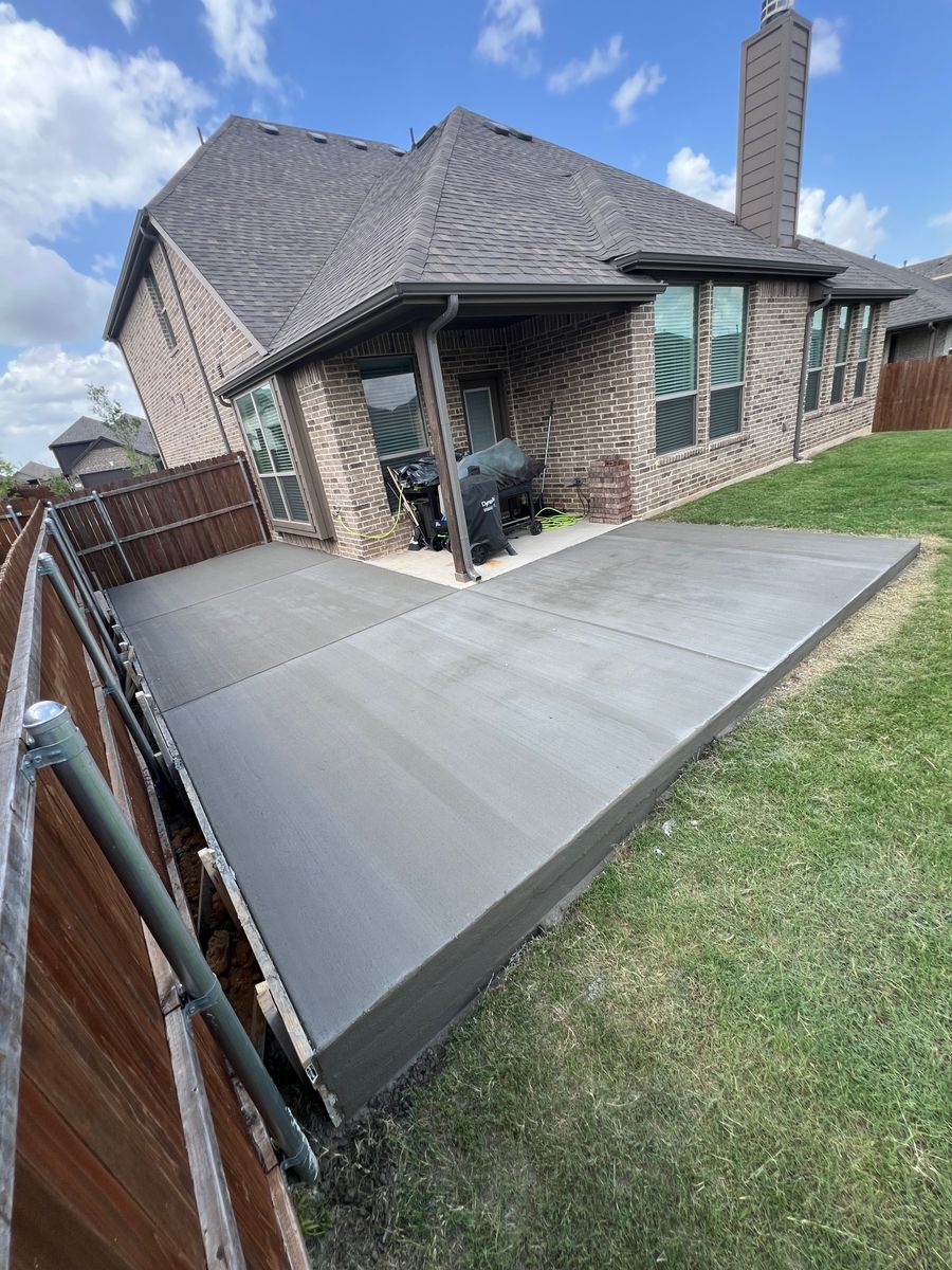 Patio Design & Installation for BW Concrete Contracting LLC in Fort Worth, TX