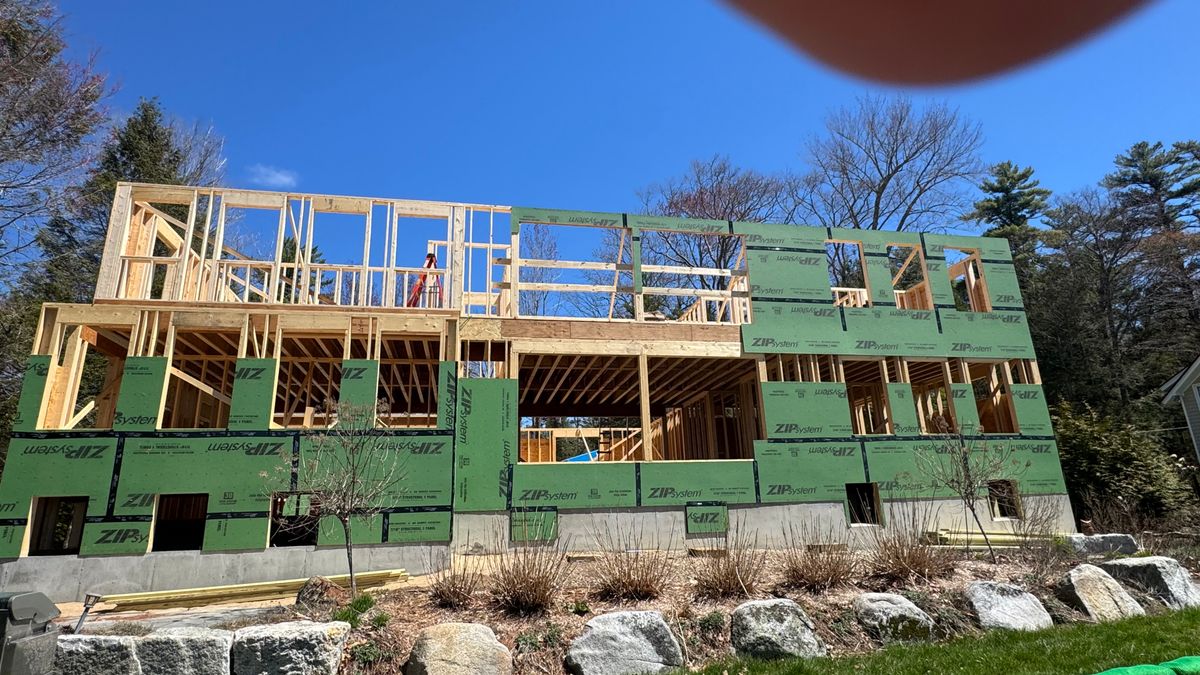 Framing for 99 Construction in Ashland, NH