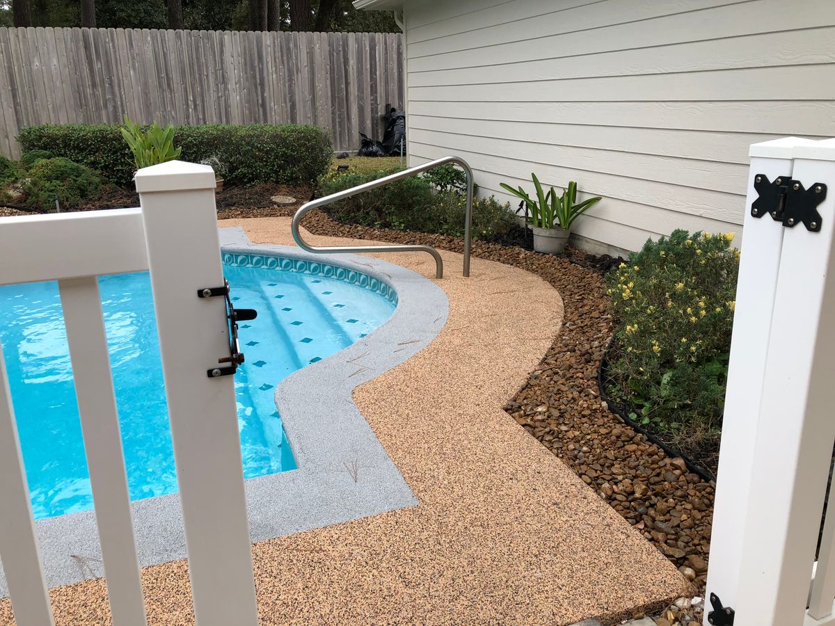 Pool Remodels for Texas Curb N Borders in Houston, TX