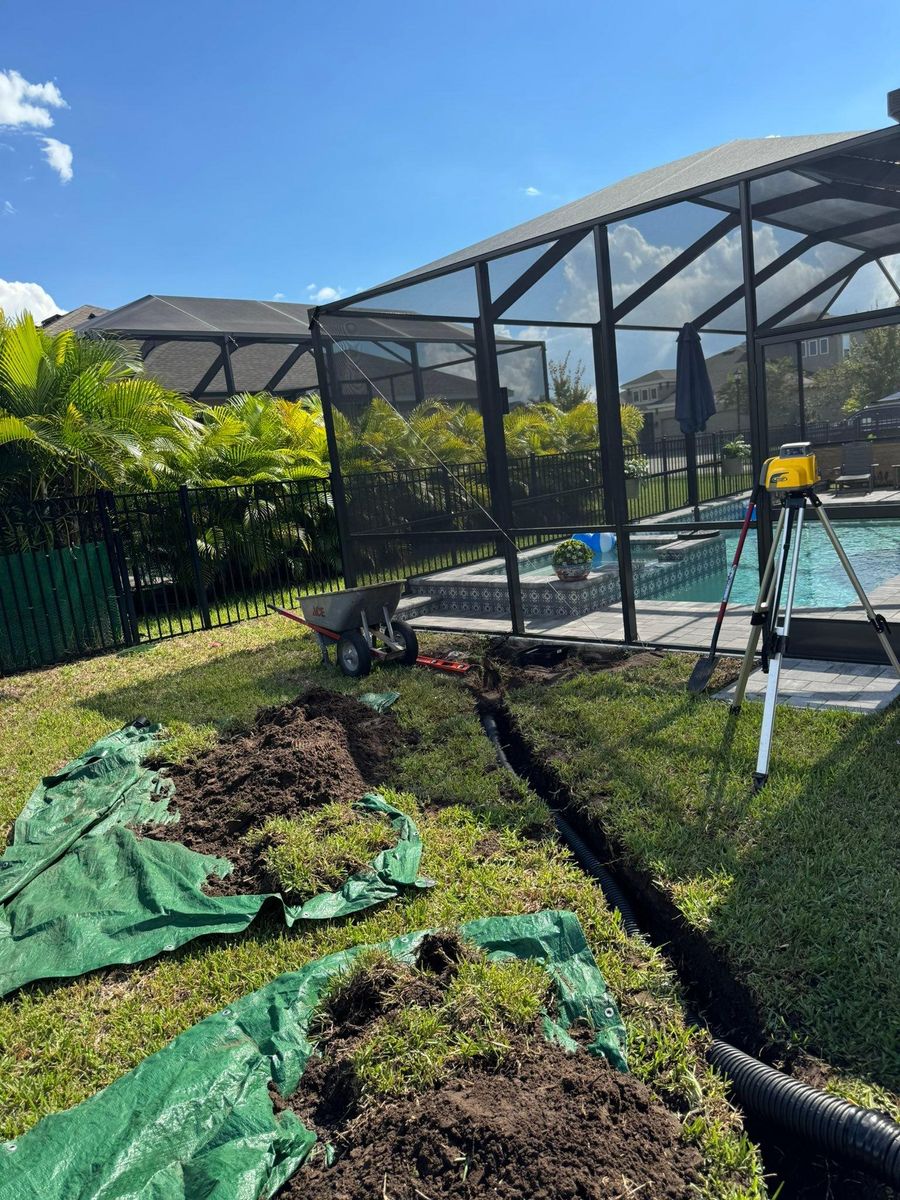 Land Grading for Shoreside Property Services in Apollo Beach, FL