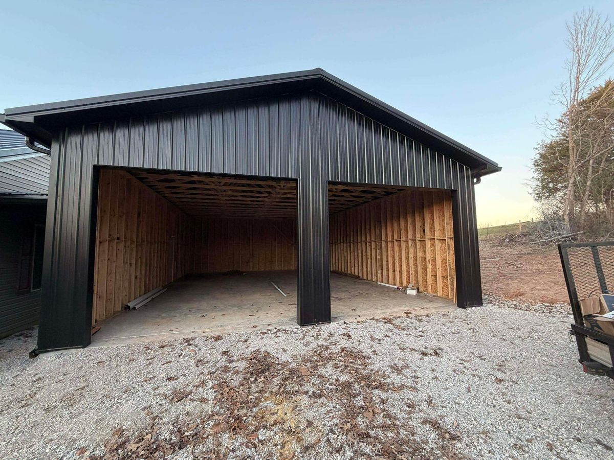 Garage Construction for KY Gutter Pro & Specialty Roofing Systems in Monticello, KY